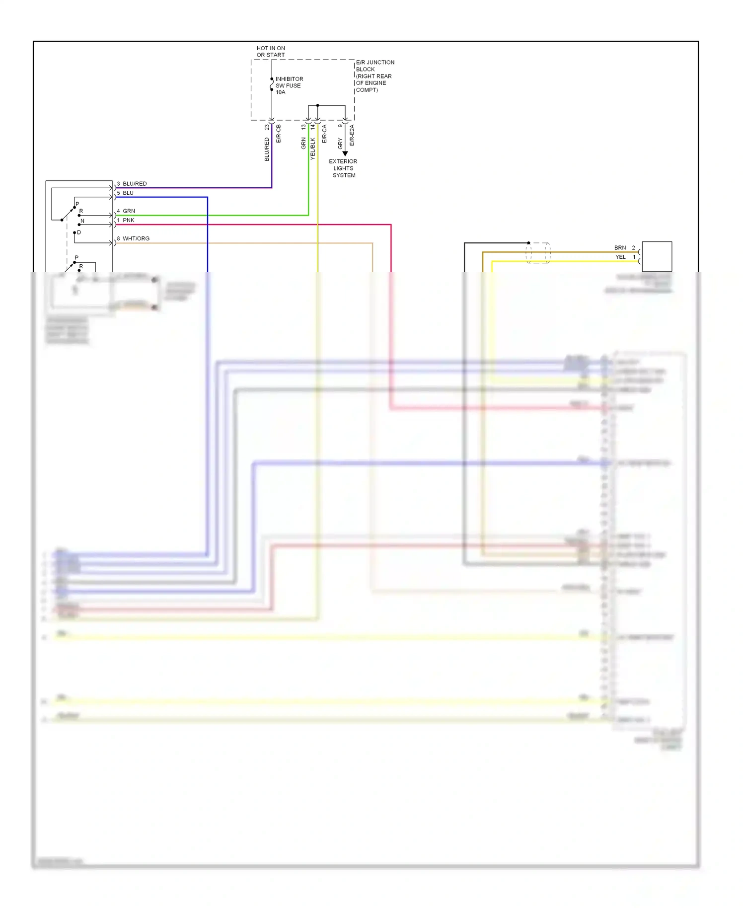Wiring diagram blu/red for Hyundai Genesis I (2008-2011) (2 of 8)