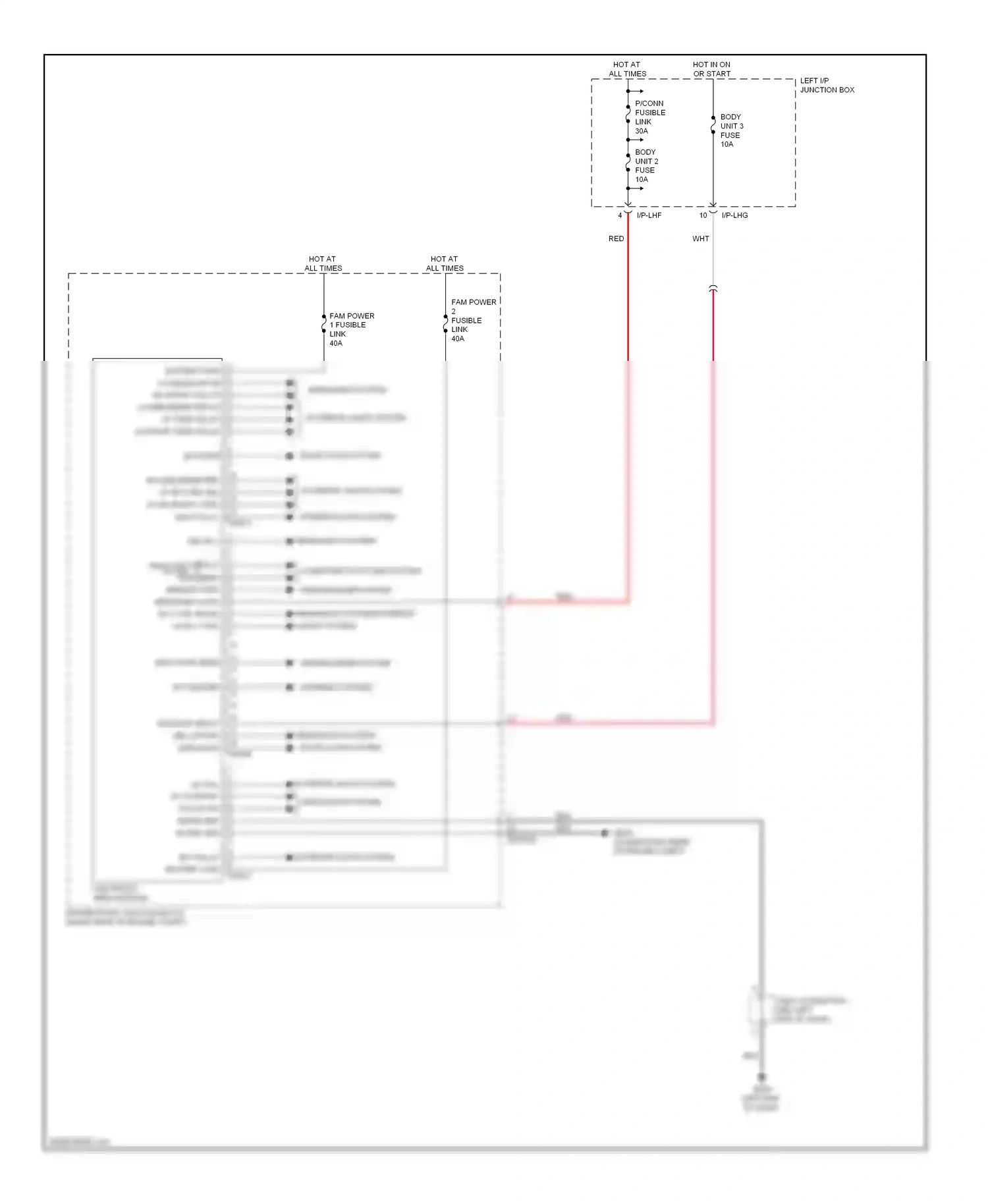 Wiring diagram door locks system for Hyundai Genesis I (2008-2011) (1 of 1)