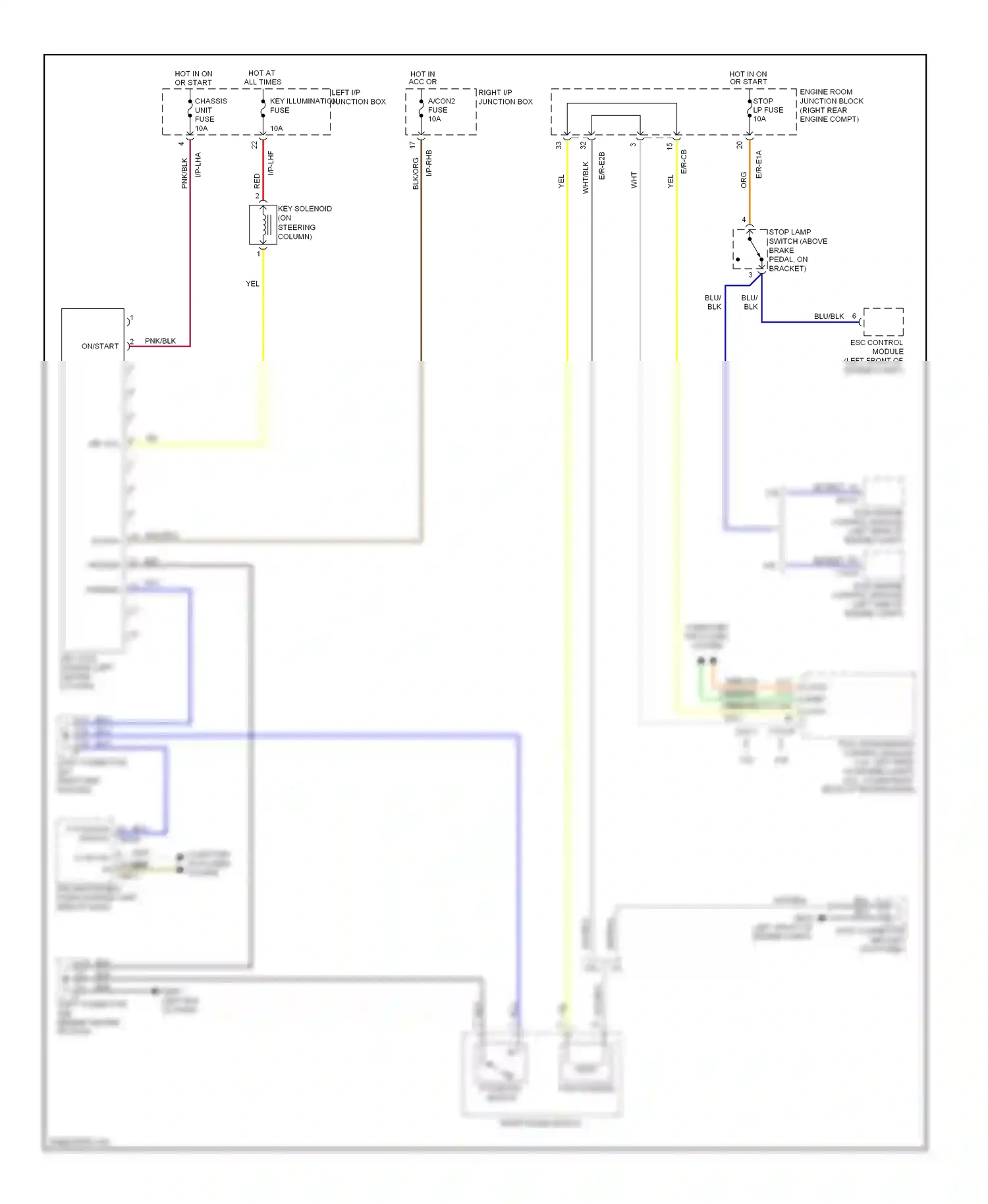 Wiring diagram esc control module for Hyundai Genesis I (2008-2011) (3 of 3)