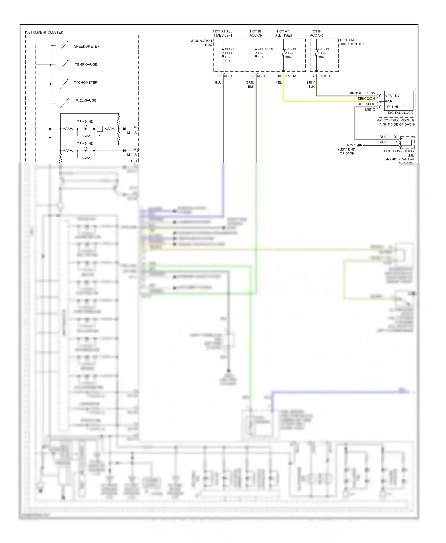 Wiring diagram lcd control for Hyundai Genesis I (2008-2011) (2 of 2)