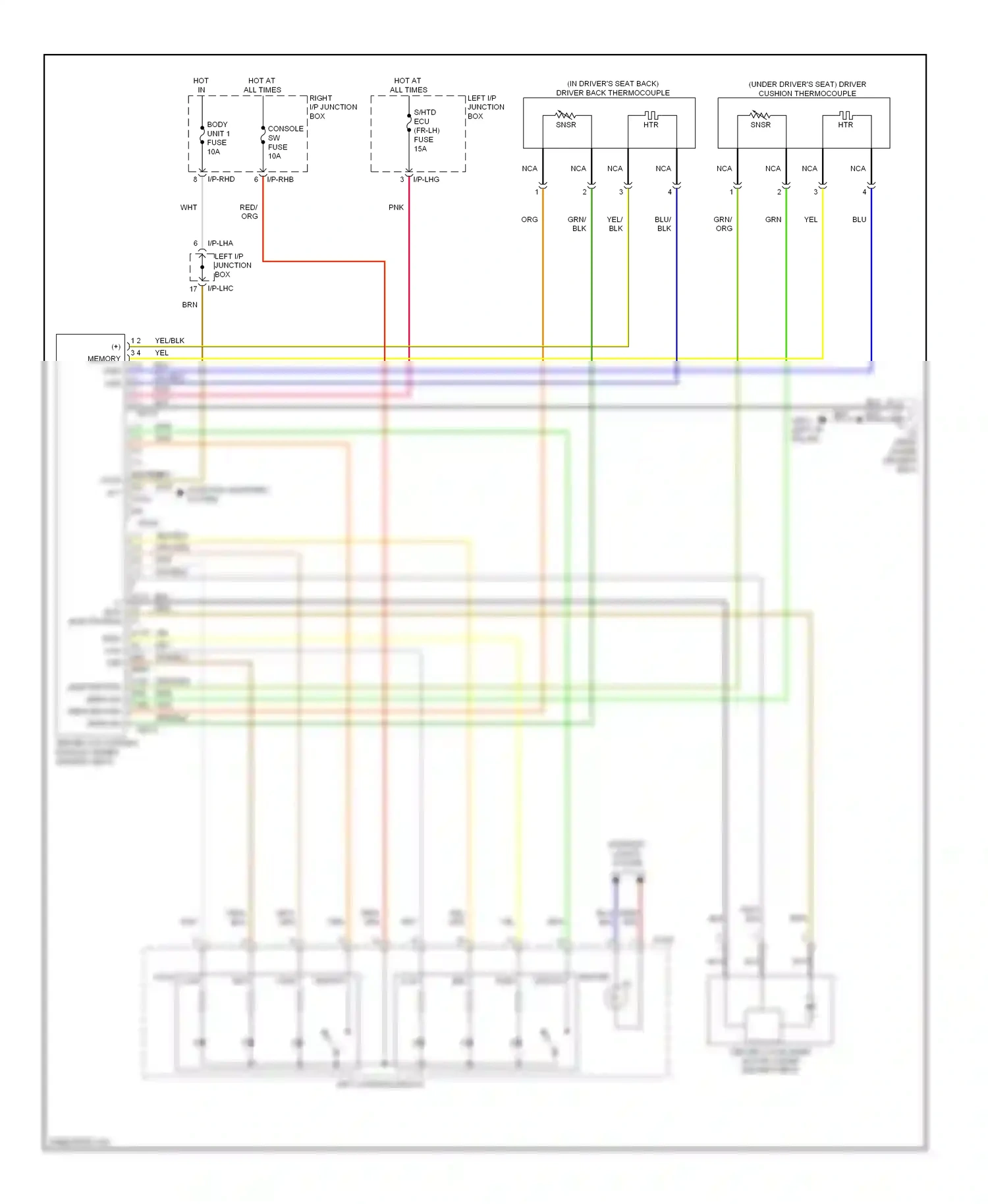 Wiring diagram left i/p junction box for Hyundai Genesis I (2008-2011) (21 of 45)