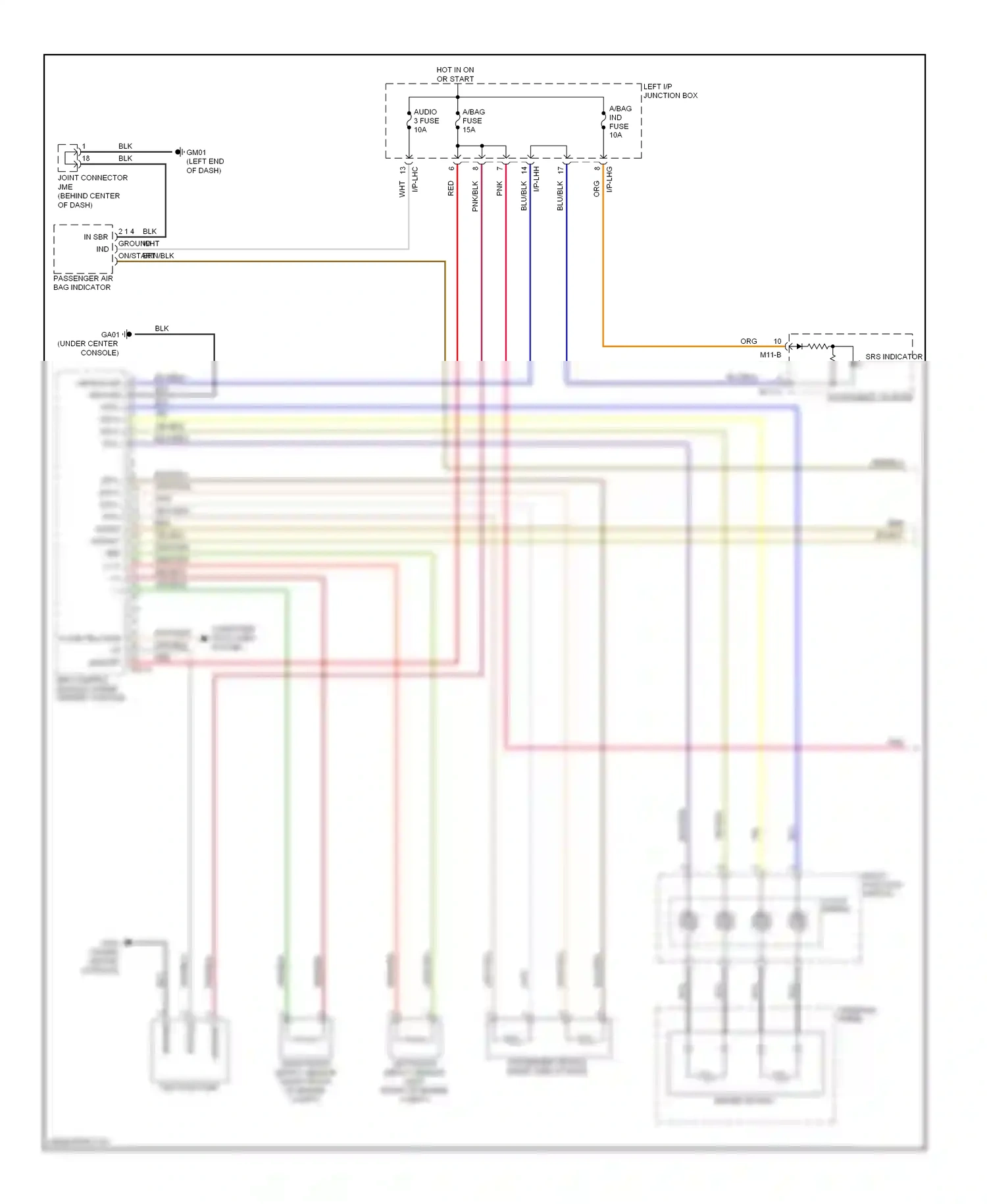 Hyundai Genesis I (2008-2011) module wiring diagram  (1 of 1)