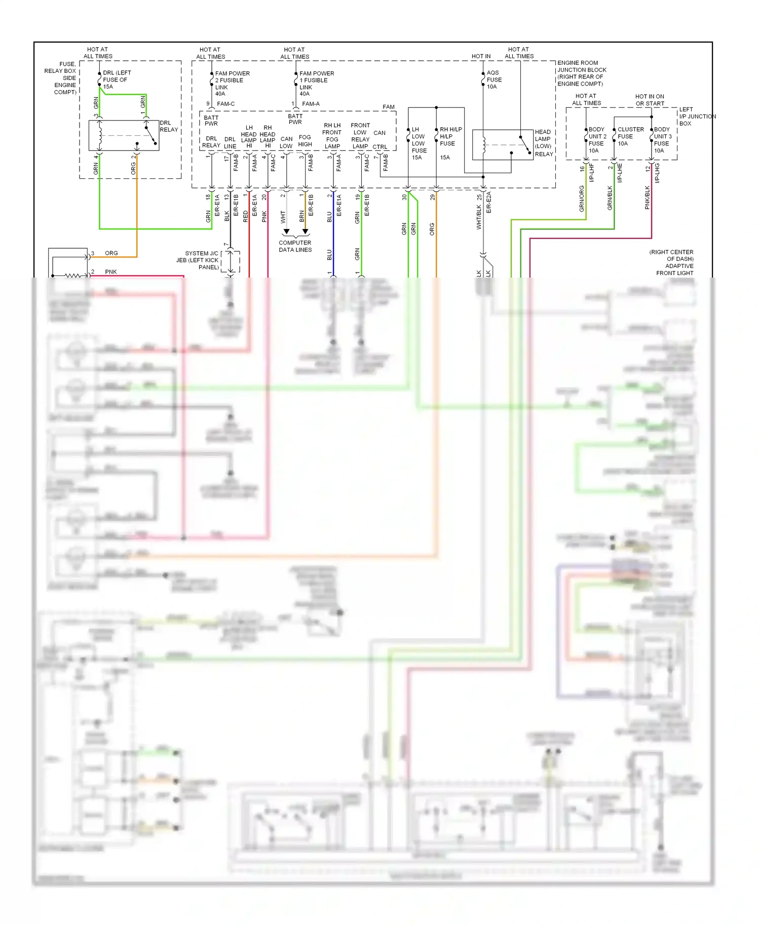 Wiring diagram multi- function switch for Hyundai Genesis I (2008-2011) (5 of 16)
