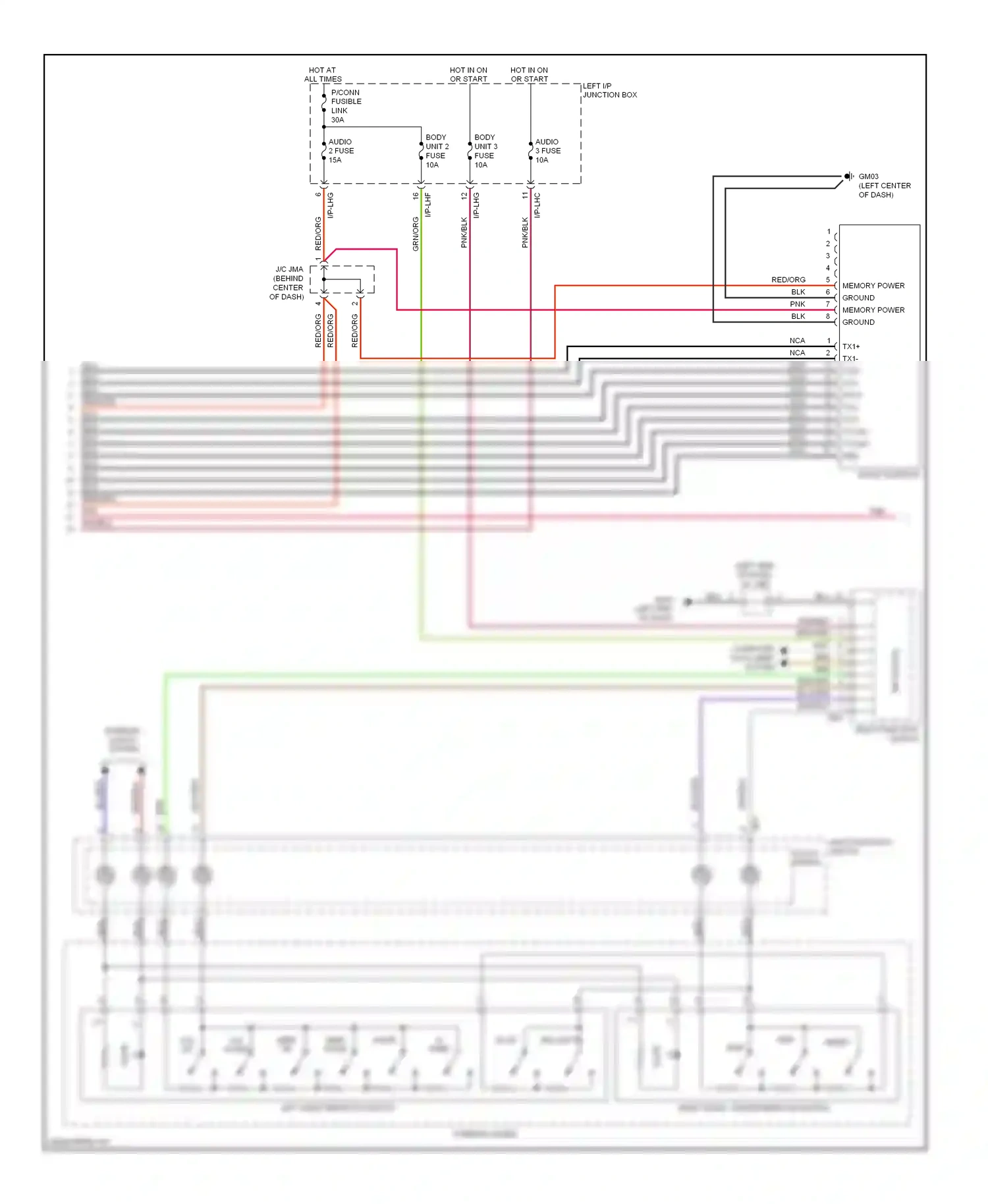 Wiring diagram multi- function switch for Hyundai Genesis I (2008-2011) (9 of 16)
