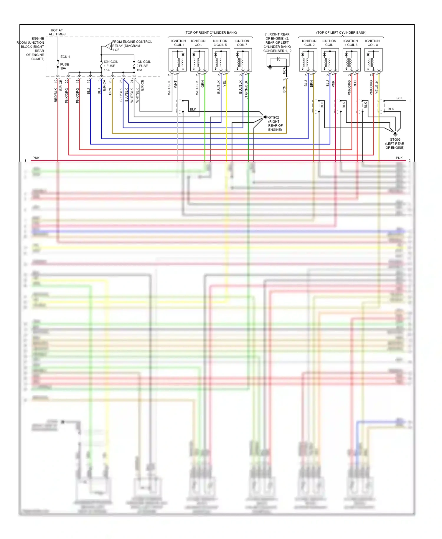 Wiring diagram oxygen sensor 4 for Hyundai Genesis I (2008-2011) (1 of 1)