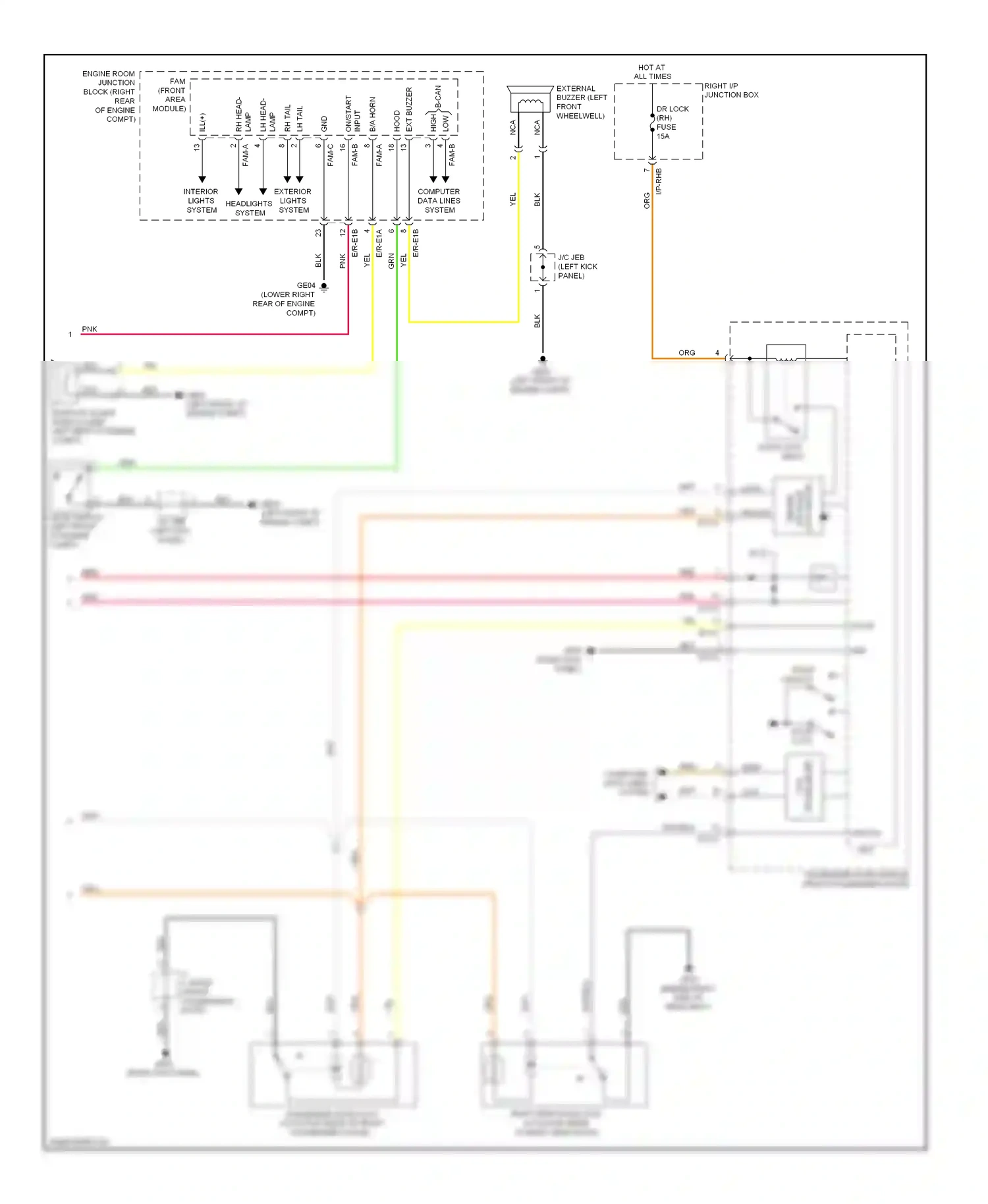 Wiring diagram red for Hyundai Genesis I (2008-2011) (7 of 69)