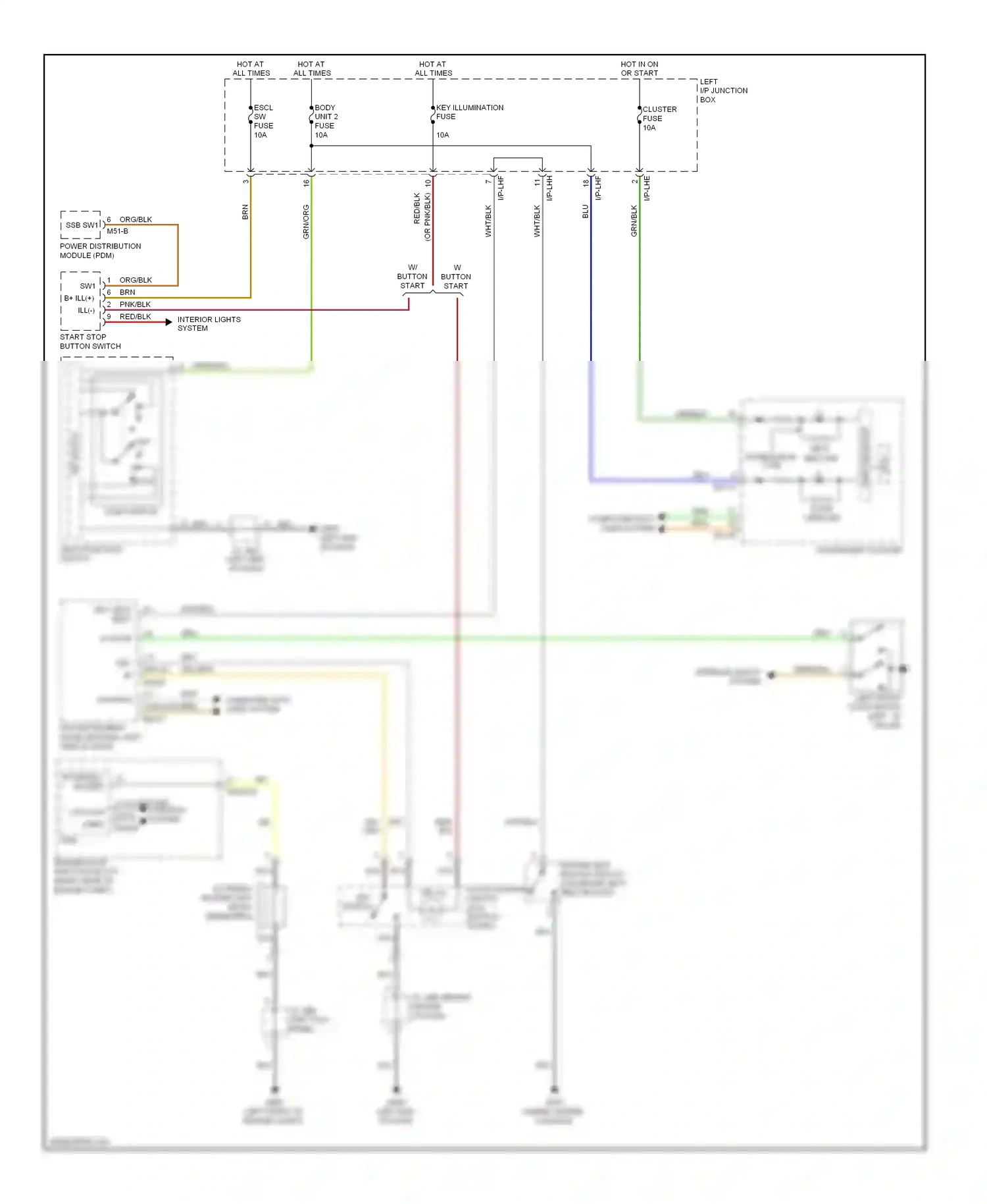 Wiring diagram red/blk for Hyundai Genesis I (2008-2011) (44 of 46)