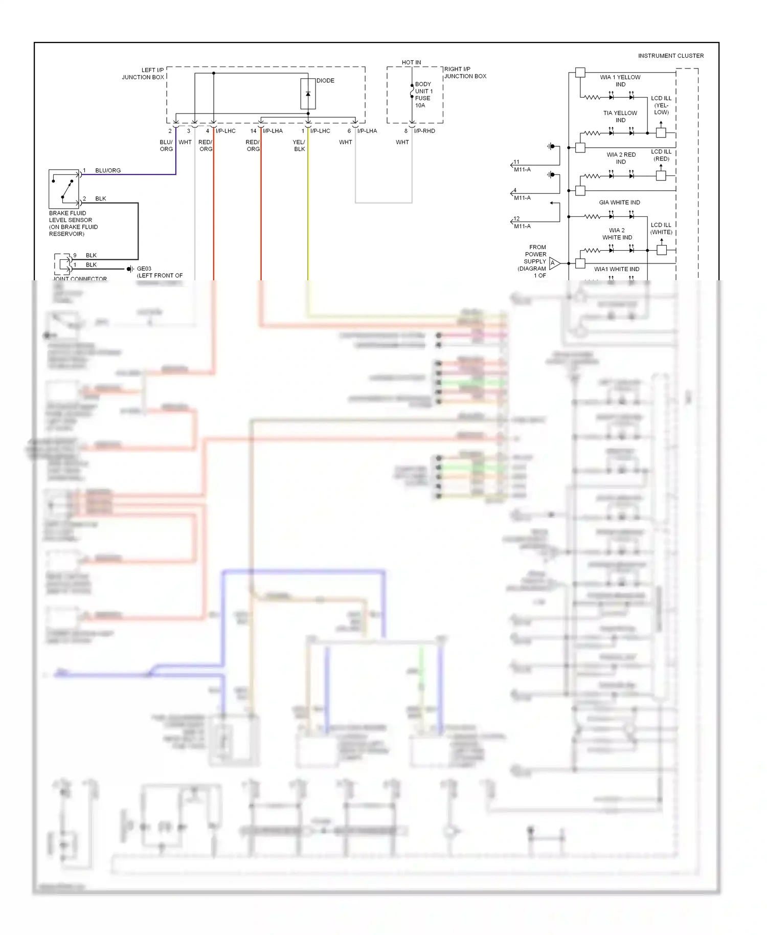Wiring diagram warning systems for Hyundai Genesis I (2008-2011) (5 of 5)