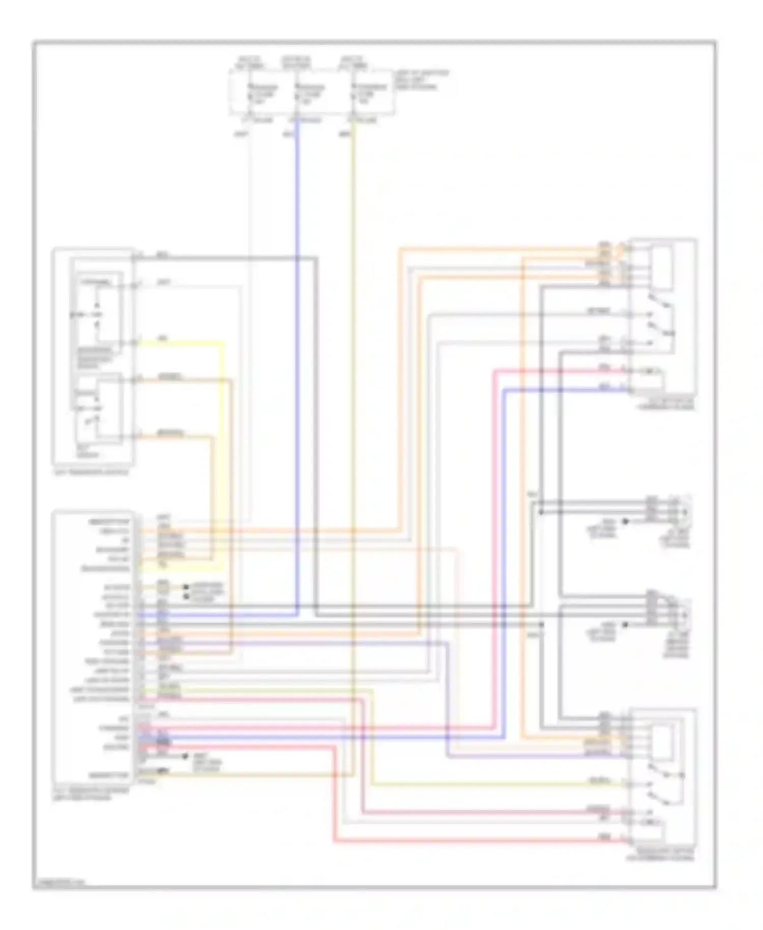 Genesis Hyundai II (2013-2016): Power tilt steering column circuit