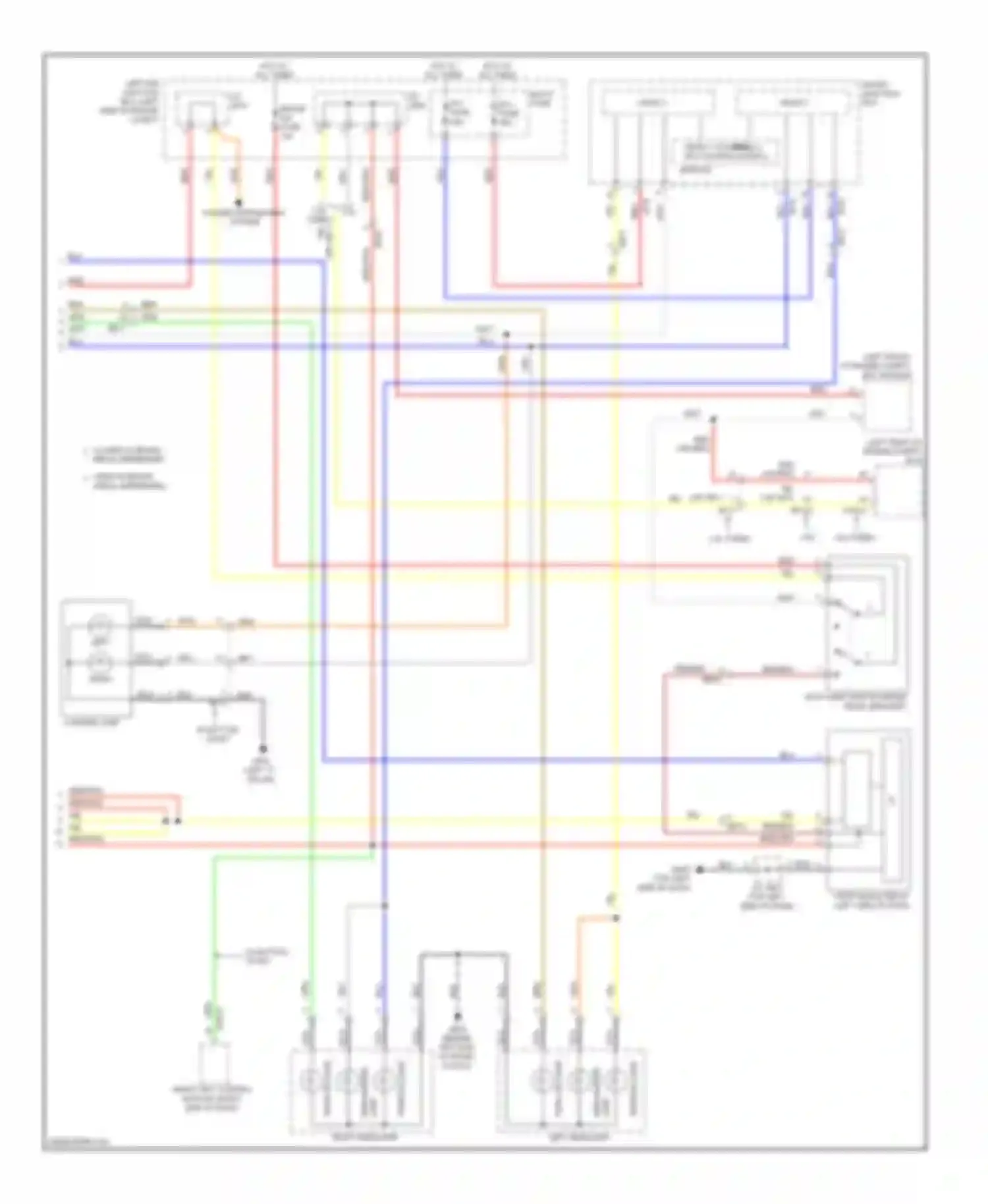 Genesis Hyundai II (2013-2016): Exterior lamps circuit (2 of 2)