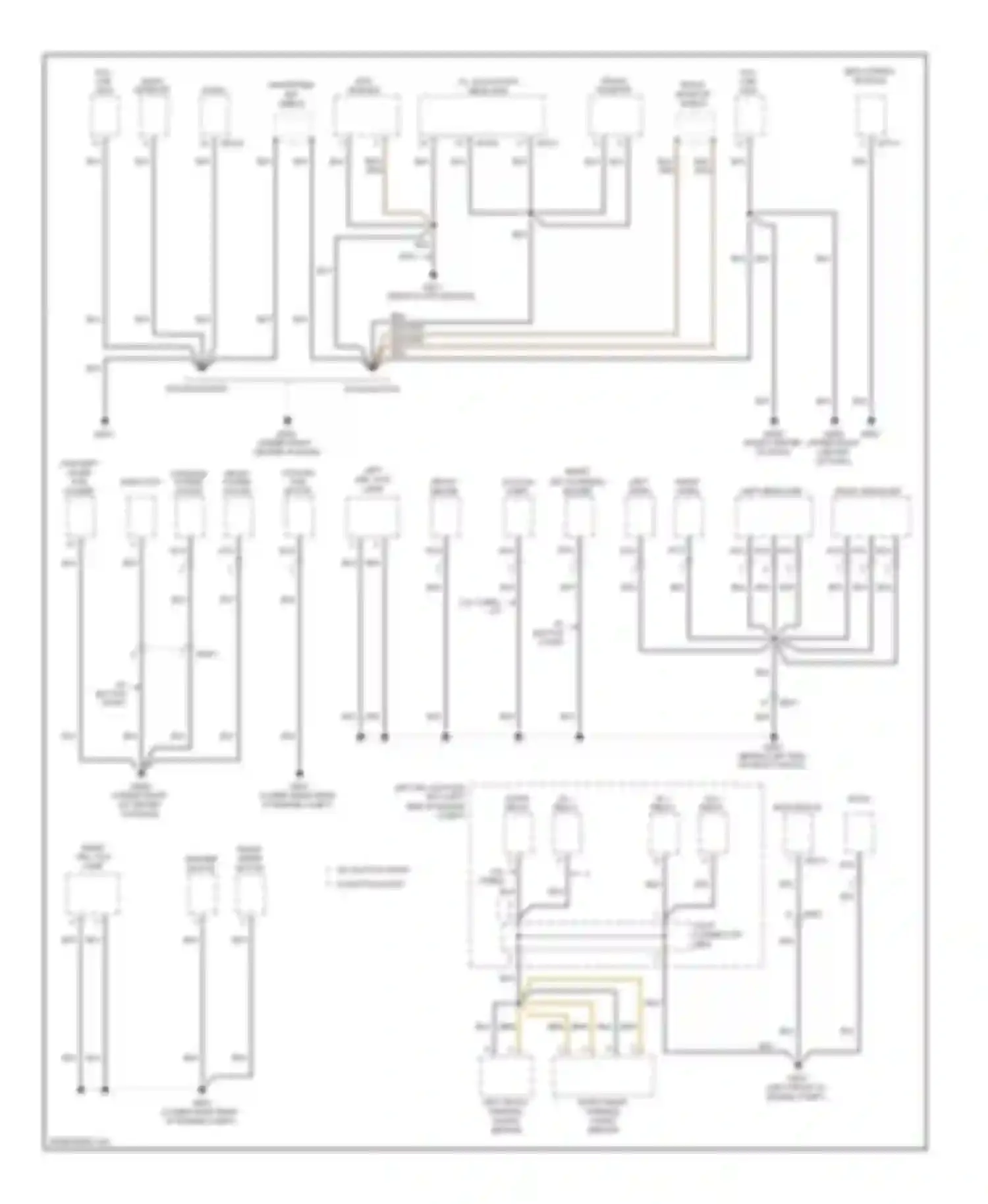 Genesis Hyundai II (2013-2016): Ground distribution circuit (2 of 4)