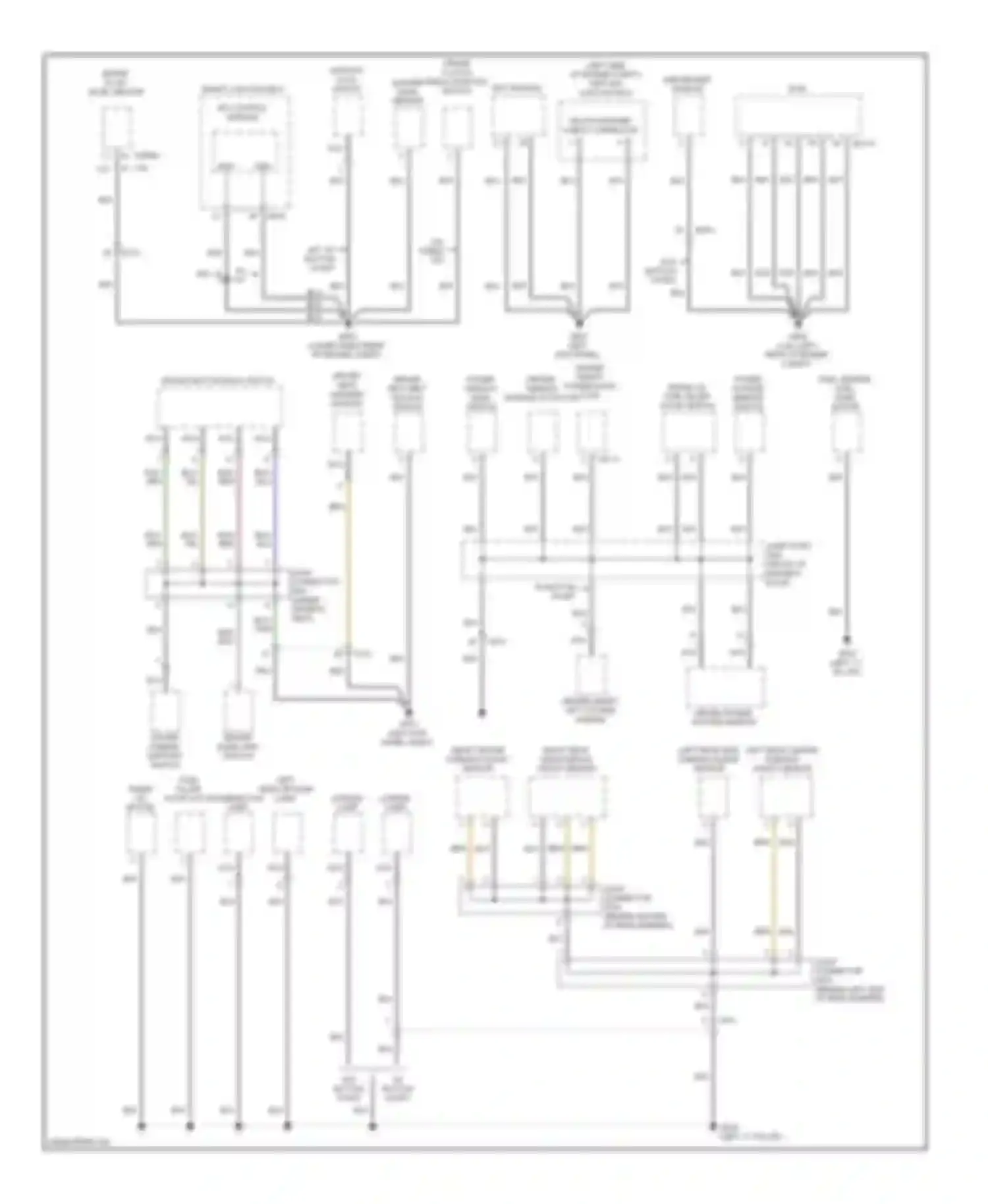 Genesis Hyundai II (2013-2016): Ground distribution circuit (3 of 4)