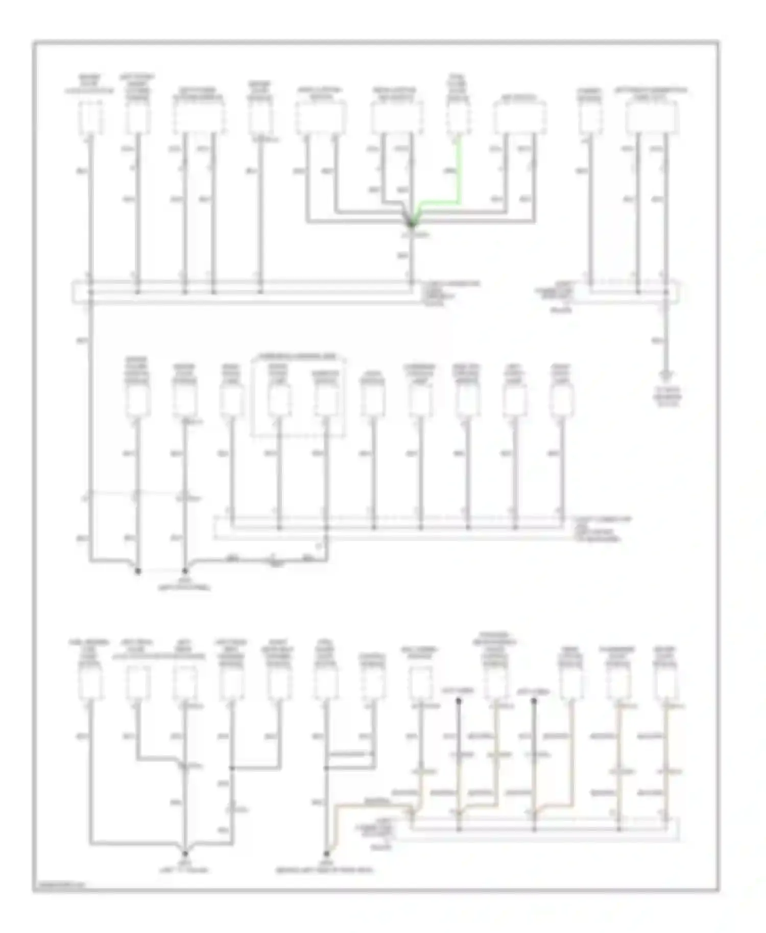 Genesis Hyundai II (2013-2016): Ground distribution circuit (4 of 6)