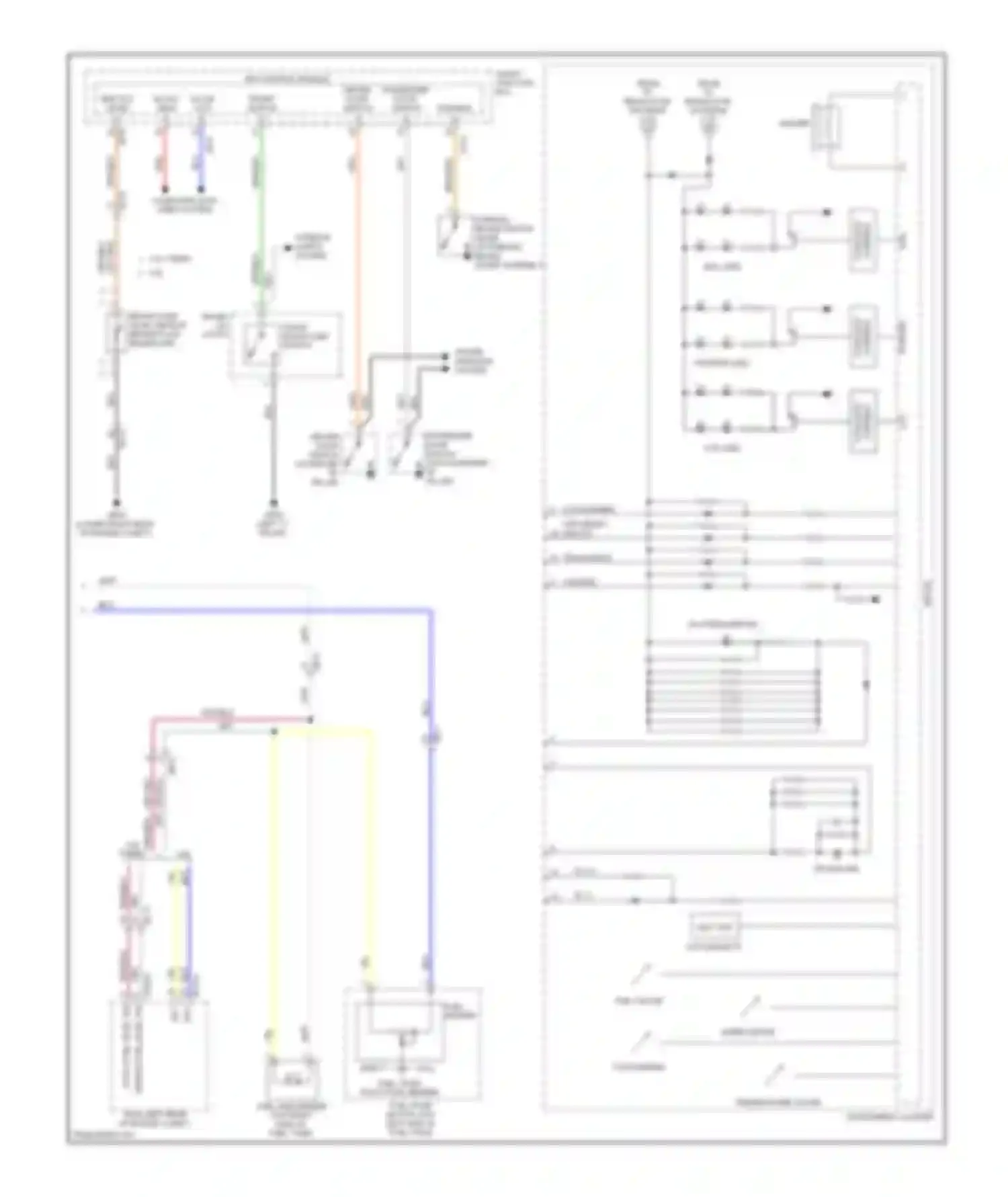 Genesis Hyundai II (2013-2016): Instrument cluster circuit (2 of 2)