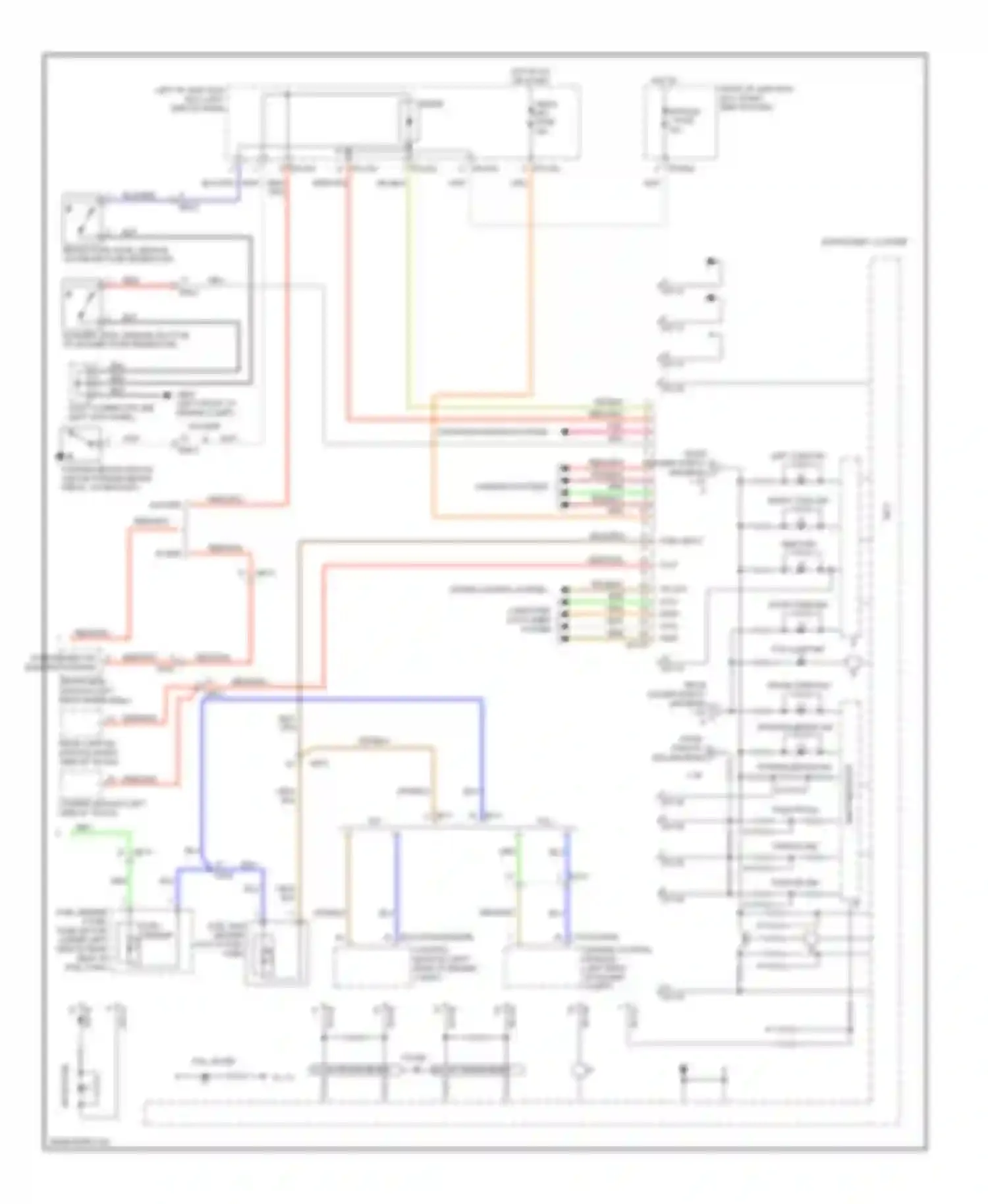 Genesis Hyundai II (2013-2016): Instrument cluster circuit, with super vision (2 of 2)