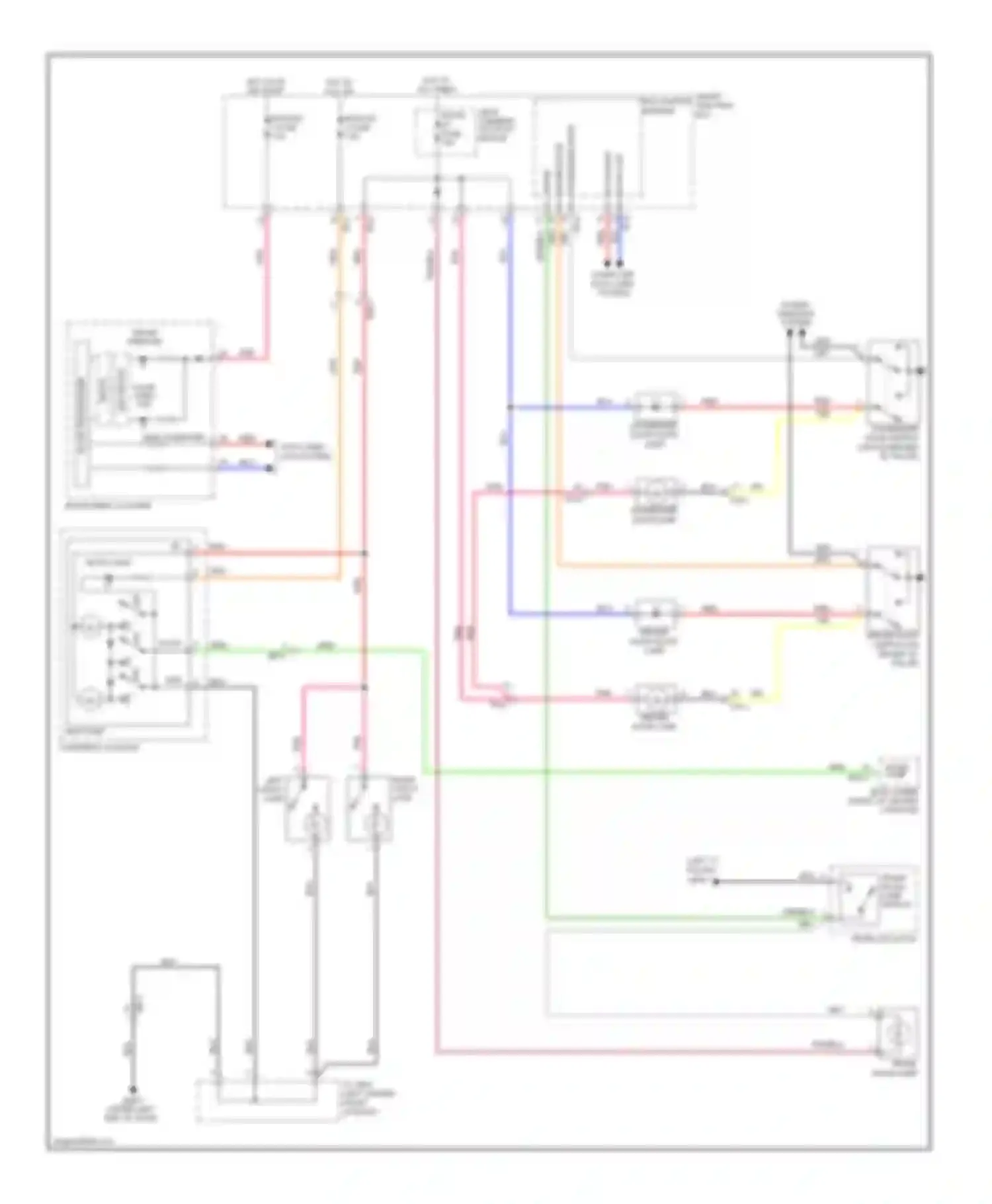 Genesis Hyundai II (2013-2016): Courtesy lamps circuit