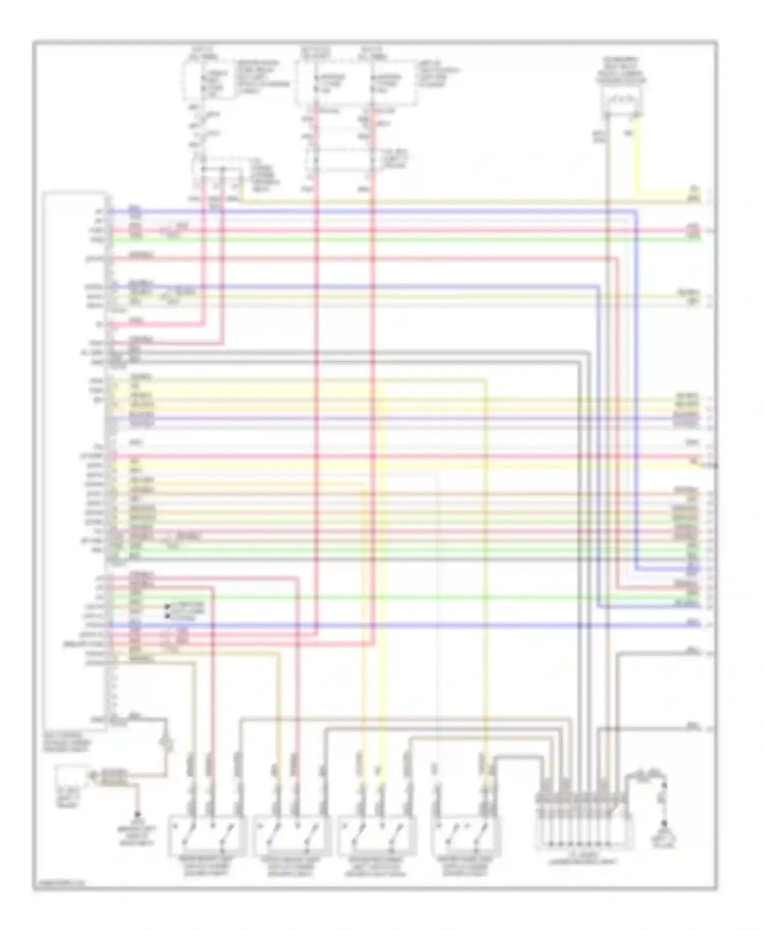 Genesis Hyundai II (2013-2016): Driver"s memory seat circuit (1 of 2)