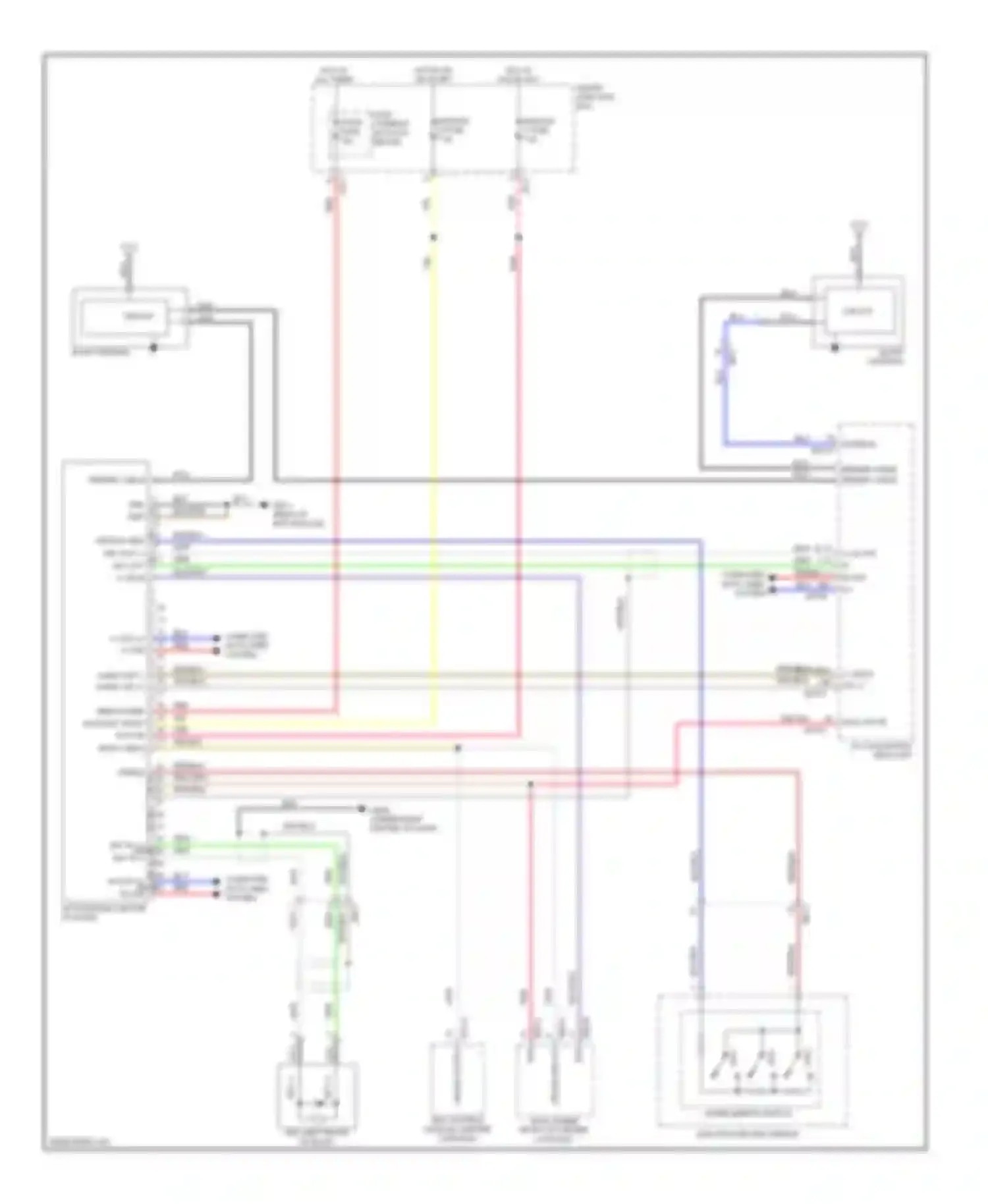 Genesis Hyundai II (2013-2016): Mobile telematic system circuit