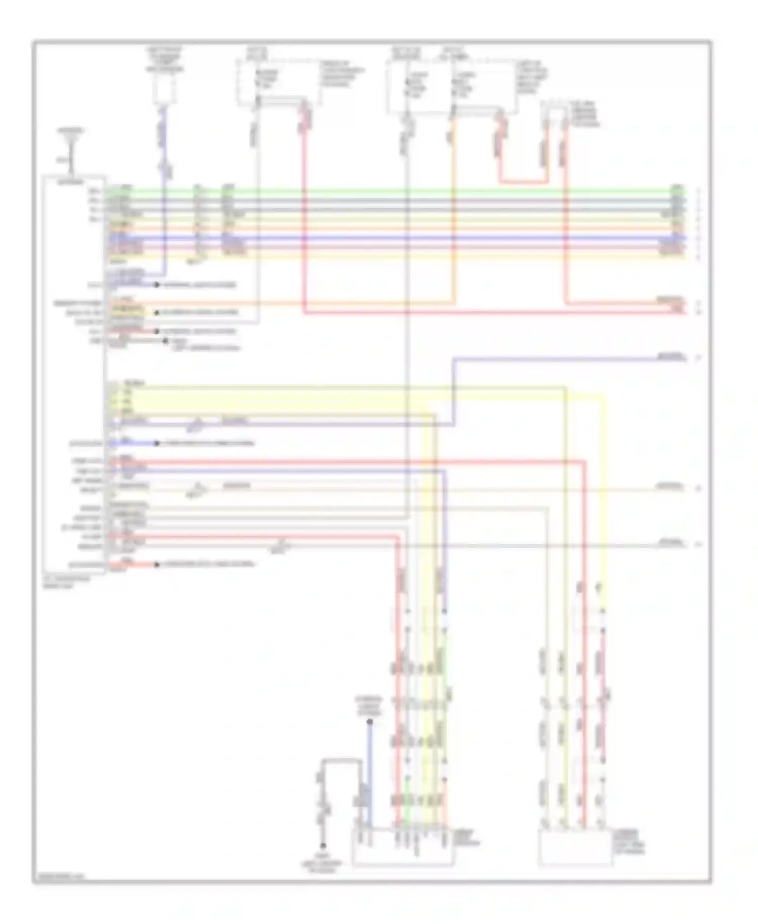 Genesis Hyundai II (2013-2016): Navigation circuit, with audio amplifier (1 of 3)