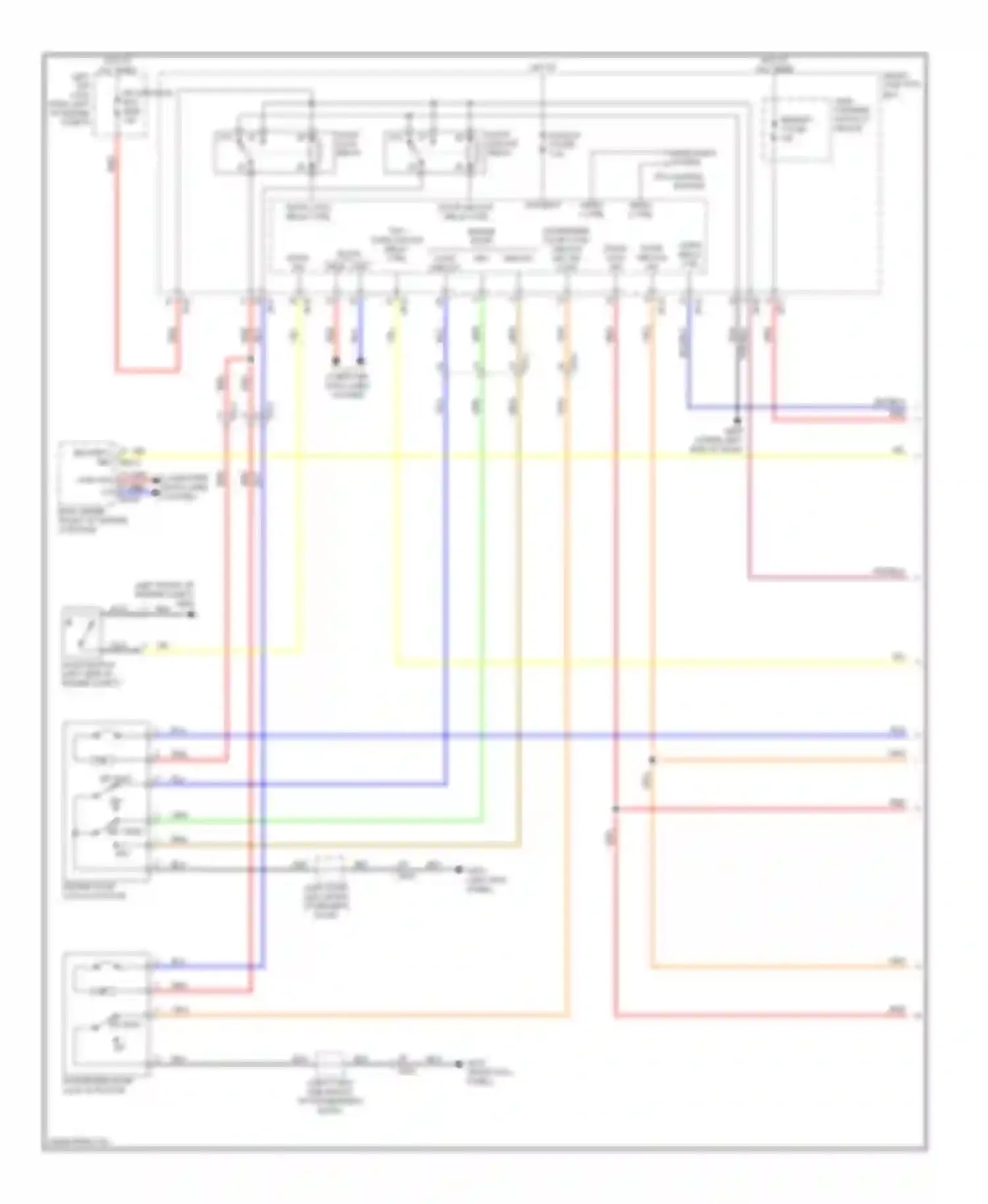 Genesis Hyundai II (2013-2016): Power door locks circuit (1 of 2)