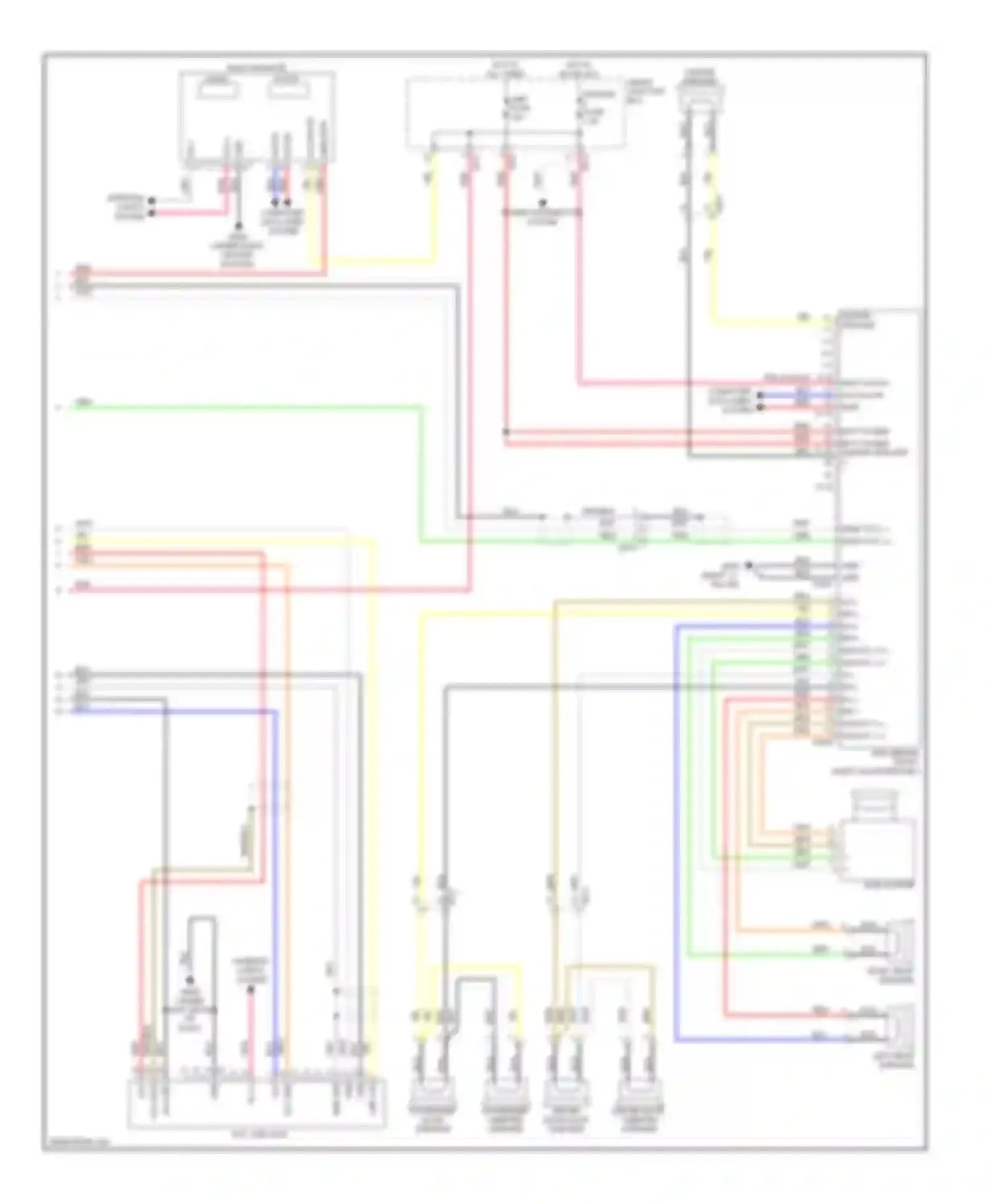 Genesis Hyundai II (2013-2016): Radio circuit, without navigation & with audio amplifier (2 of 2)