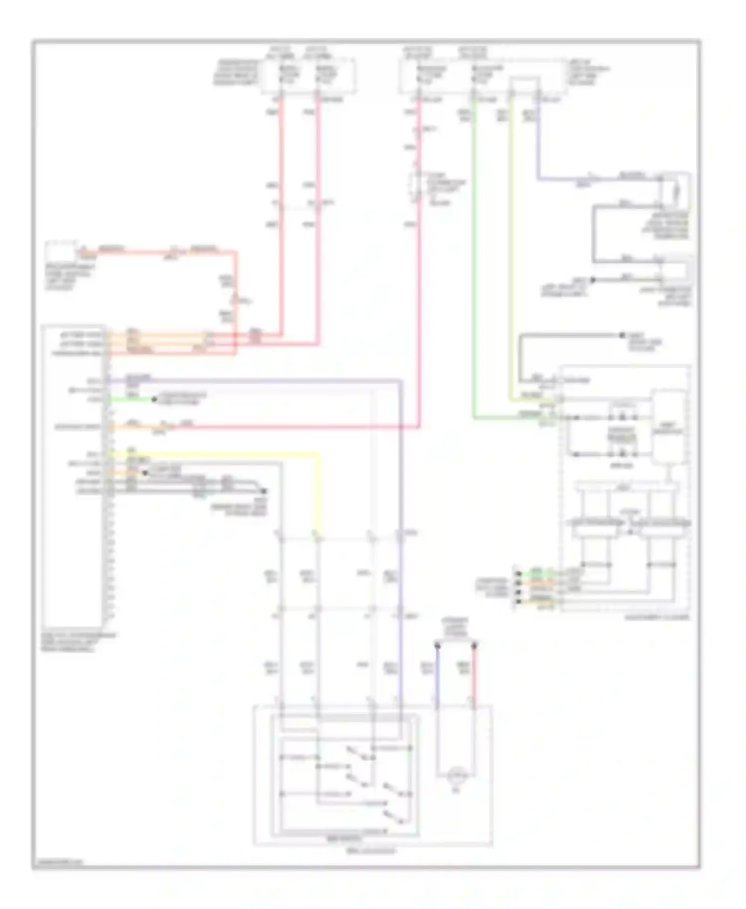 Genesis Hyundai II (2013-2016): Electric parking brake circuit