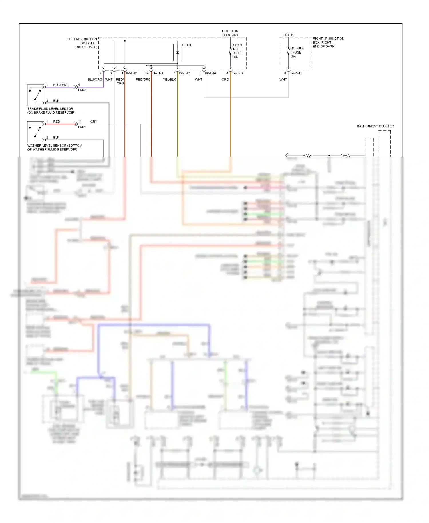 Wiring diagram blu/org for Hyundai Genesis II (2013-2016) (15 of 61)