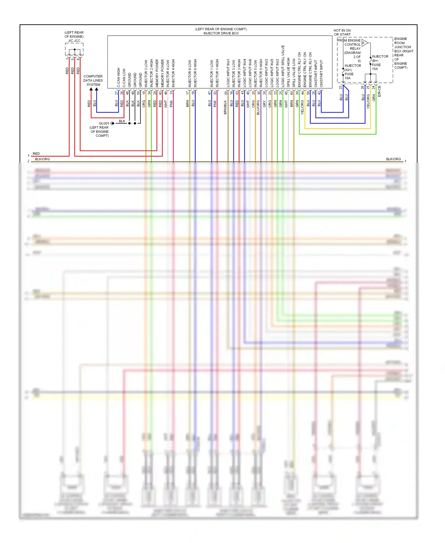 Wiring diagram blu/org for Hyundai Genesis II (2013-2016) (19 of 61)