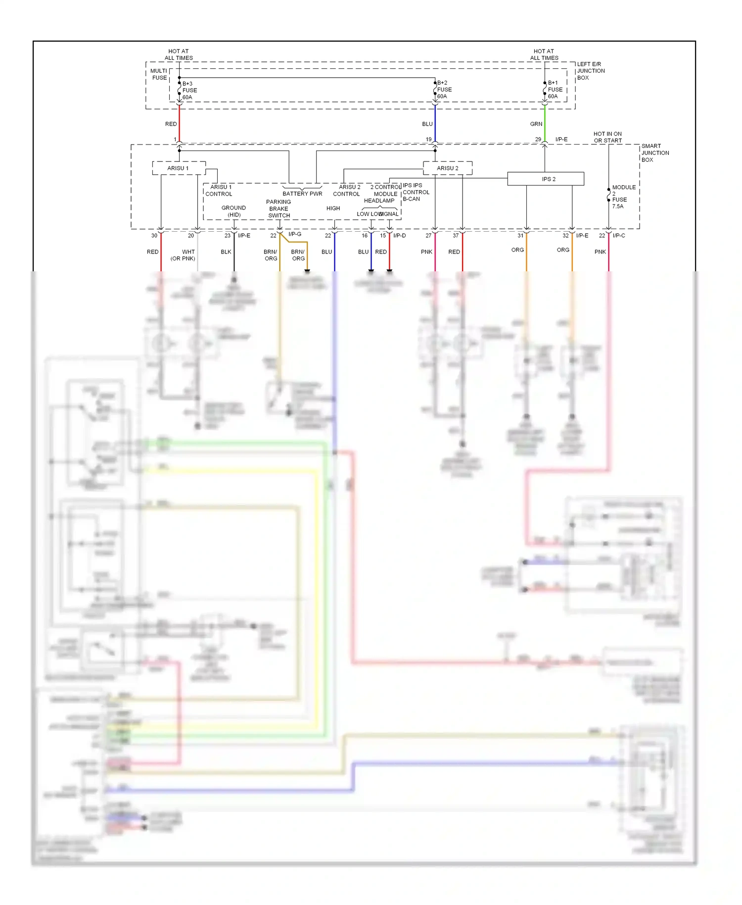 Wiring diagram brn for Hyundai Genesis II (2013-2016) (121 of 144)