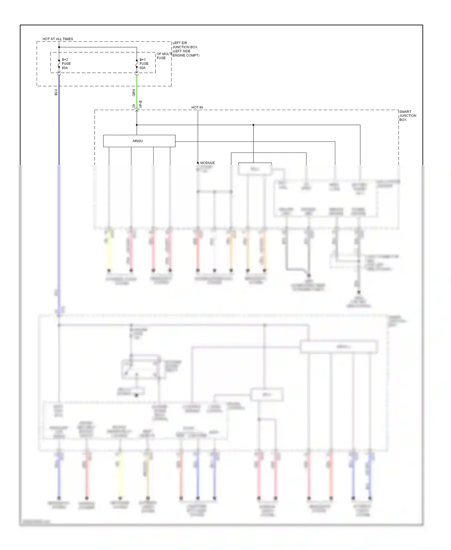 Wiring diagram brn/org for Hyundai Genesis II (2013-2016) (35 of 46)