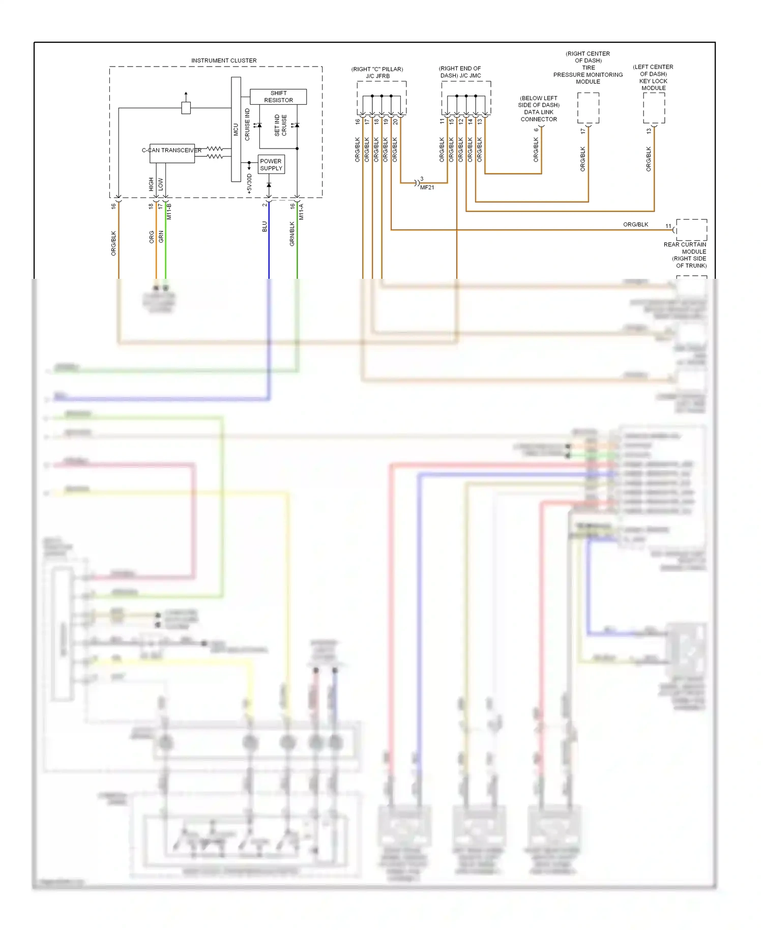 Wiring diagram c-can transceiver for Hyundai Genesis II (2013-2016) (3 of 12)