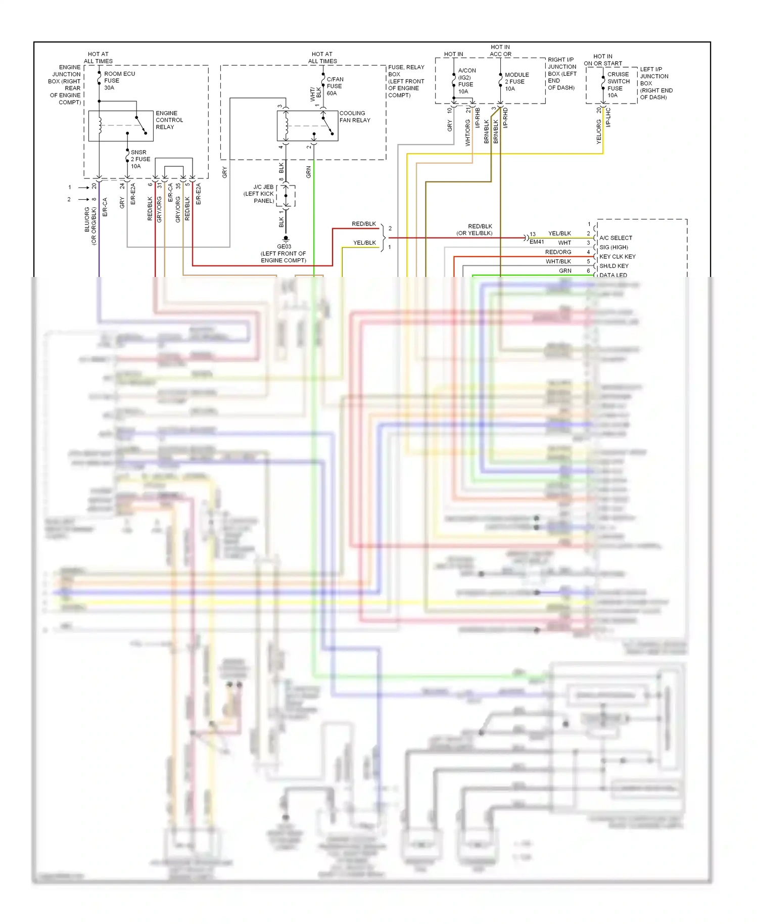 Wiring diagram defogger system interior lights system for Hyundai Genesis II (2013-2016) (1 of 1)