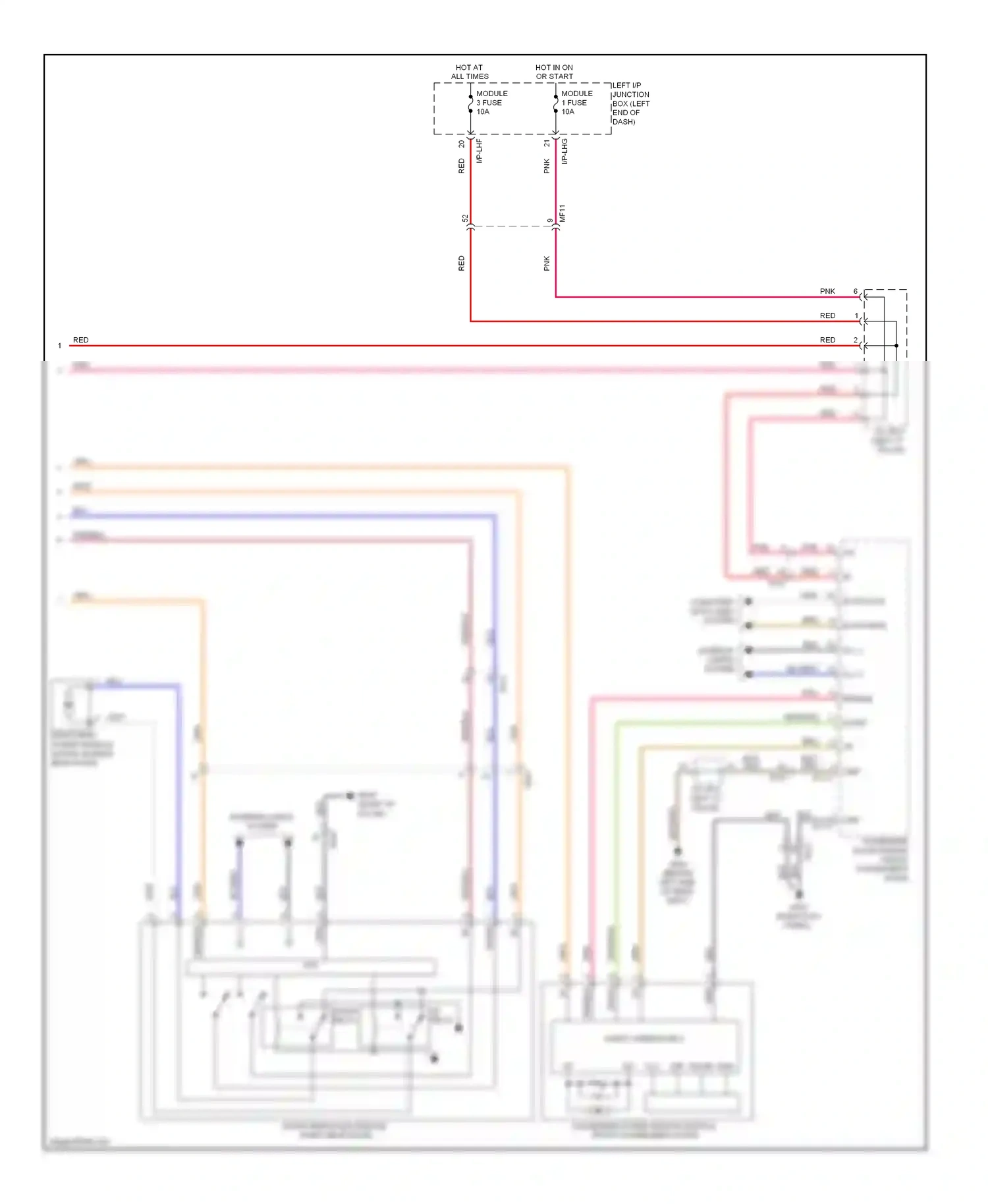 Wiring diagram down relay for Hyundai Genesis II (2013-2016) (2 of 2)