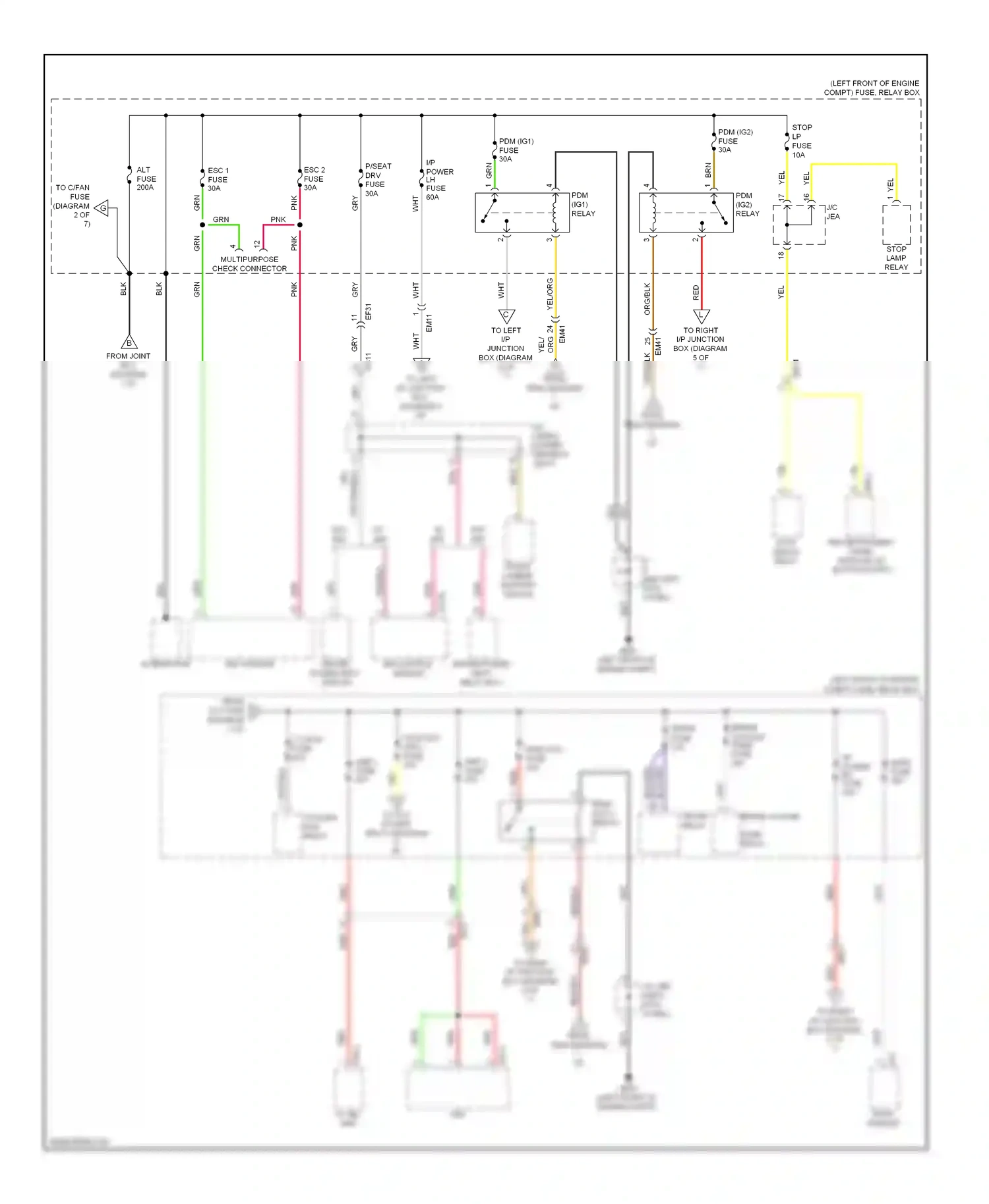Wiring diagram esc module for Hyundai Genesis II (2013-2016) (5 of 6)