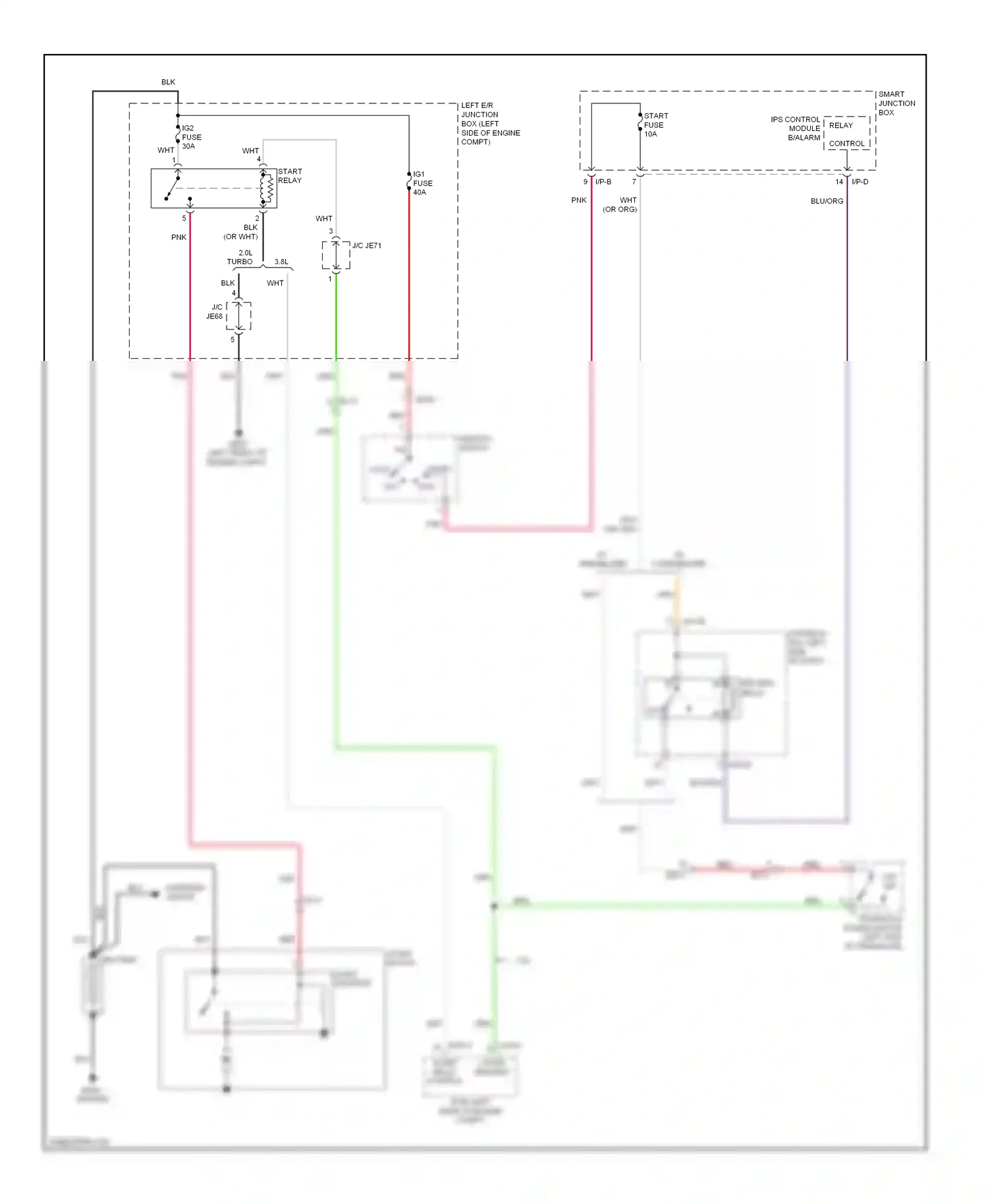 Wiring diagram ignition switch for Hyundai Genesis II (2013-2016) (4 of 5)