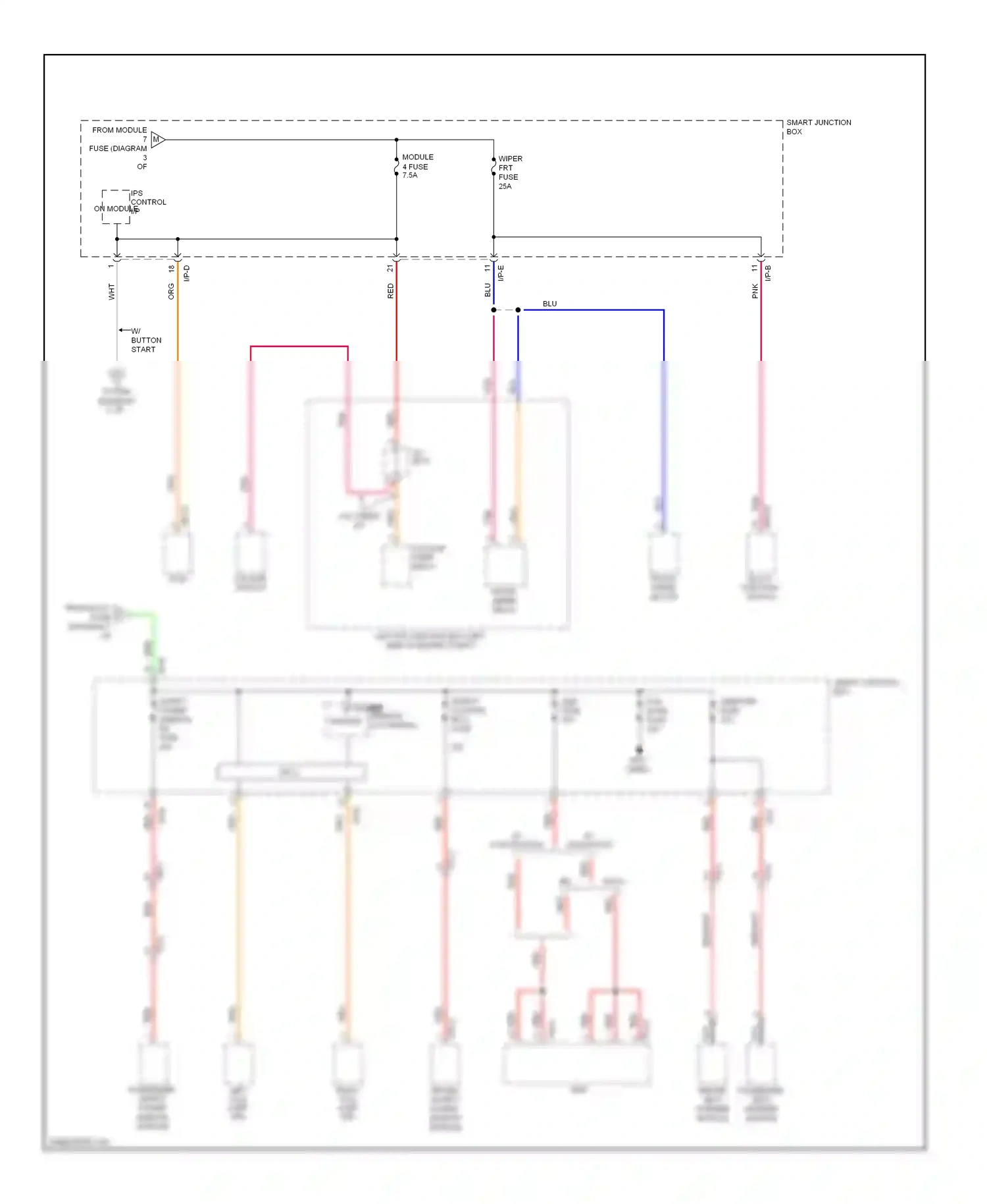 Wiring diagram ips control on module i/p for Hyundai Genesis II (2013-2016) (1 of 1)