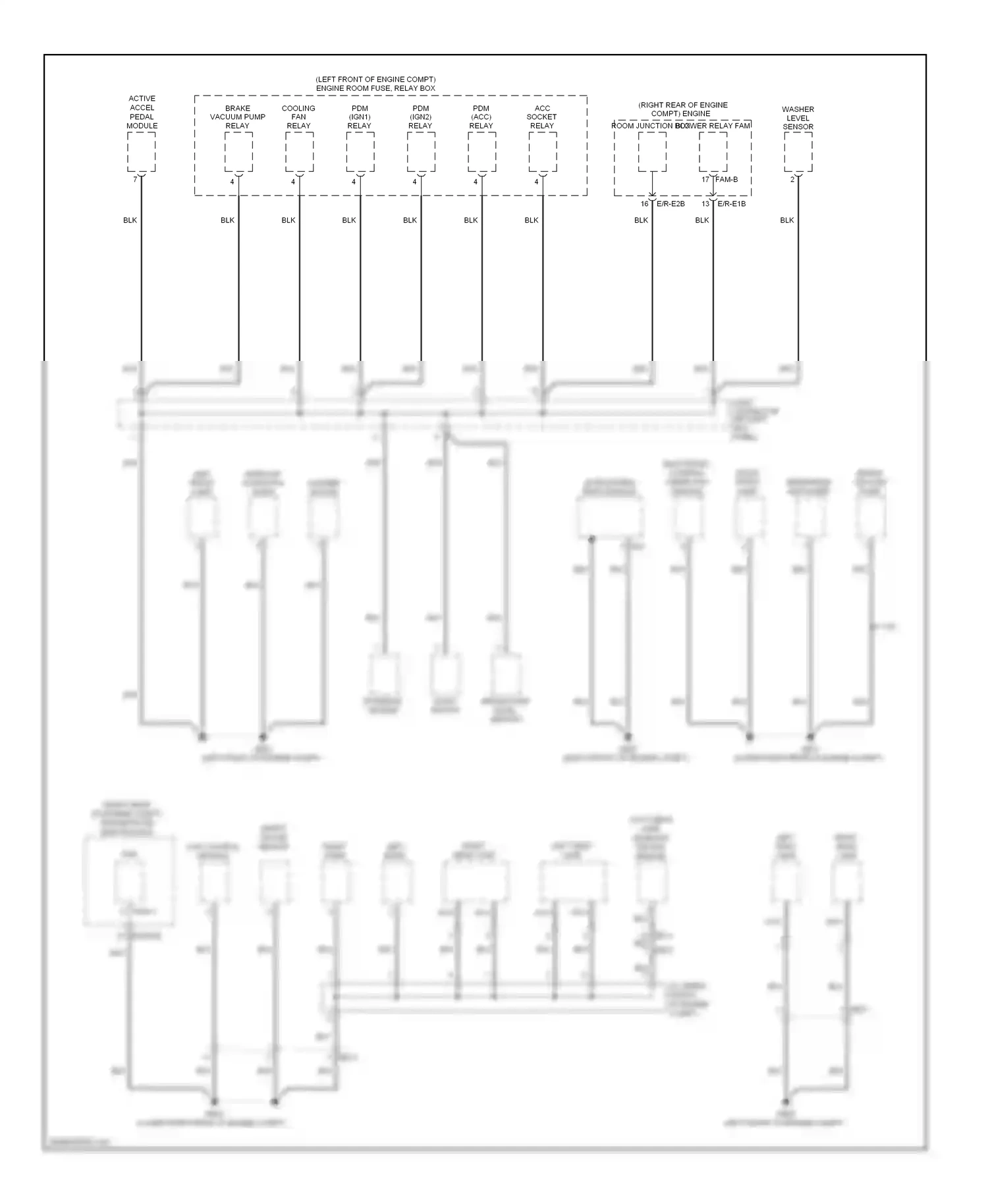 Wiring diagram left head- lamp for Hyundai Genesis II (2013-2016) (1 of 2)