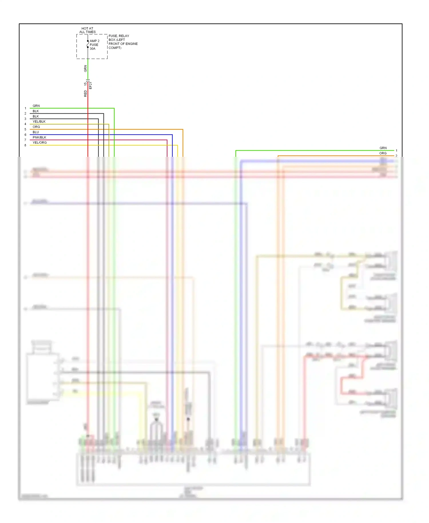 Wiring diagram memory power for Hyundai Genesis II (2013-2016) (3 of 9)