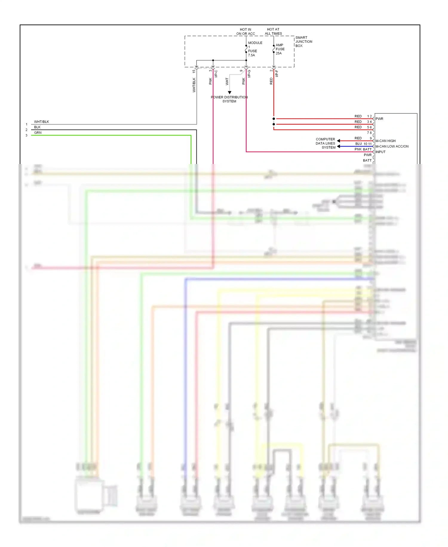 Hyundai Genesis II (2013-2016) module wiring diagram  (14 of 17)