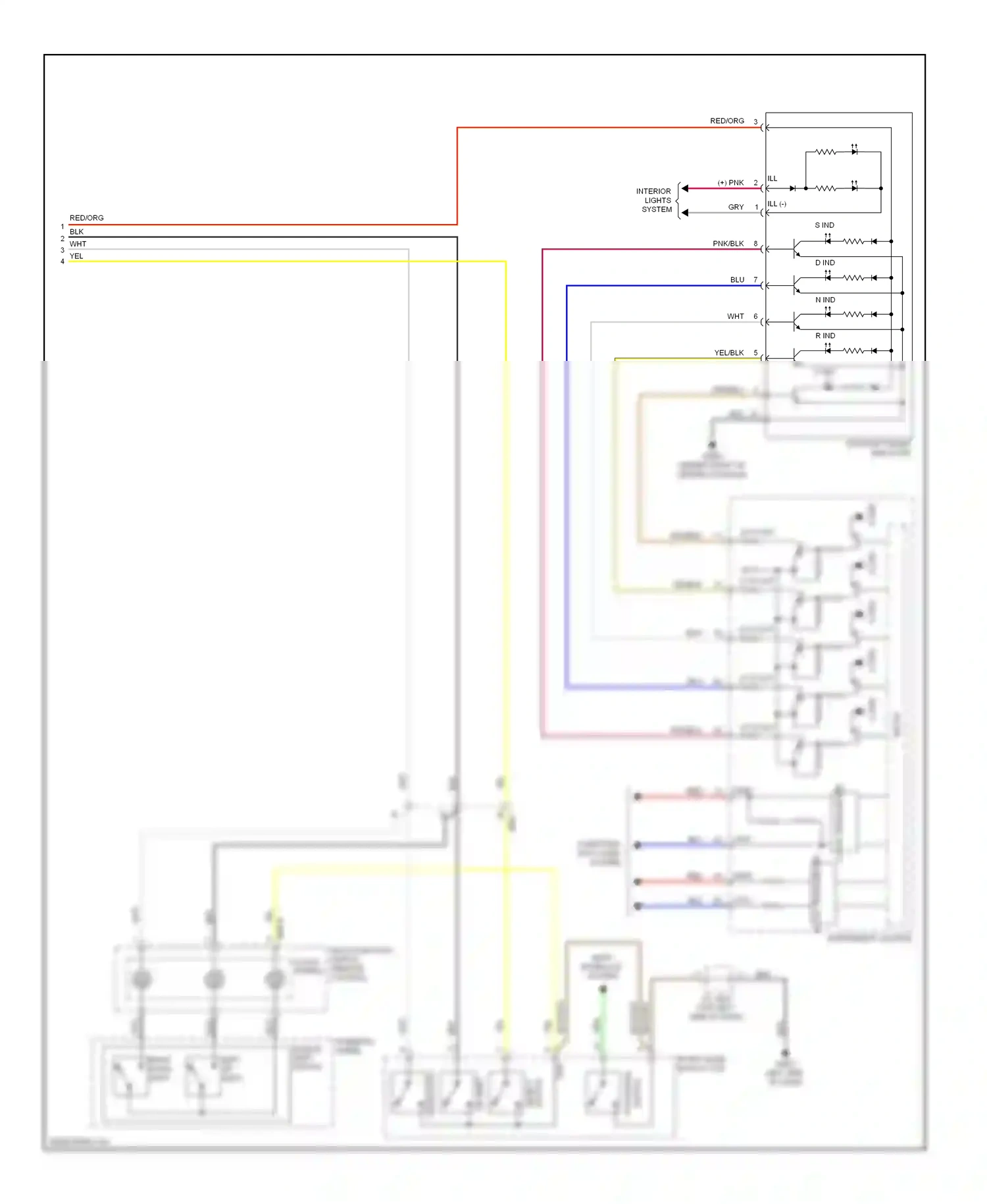 Hyundai Genesis II (2013-2016) multi-function switch clock spring (remote control) wiring diagram  (2 of 2)