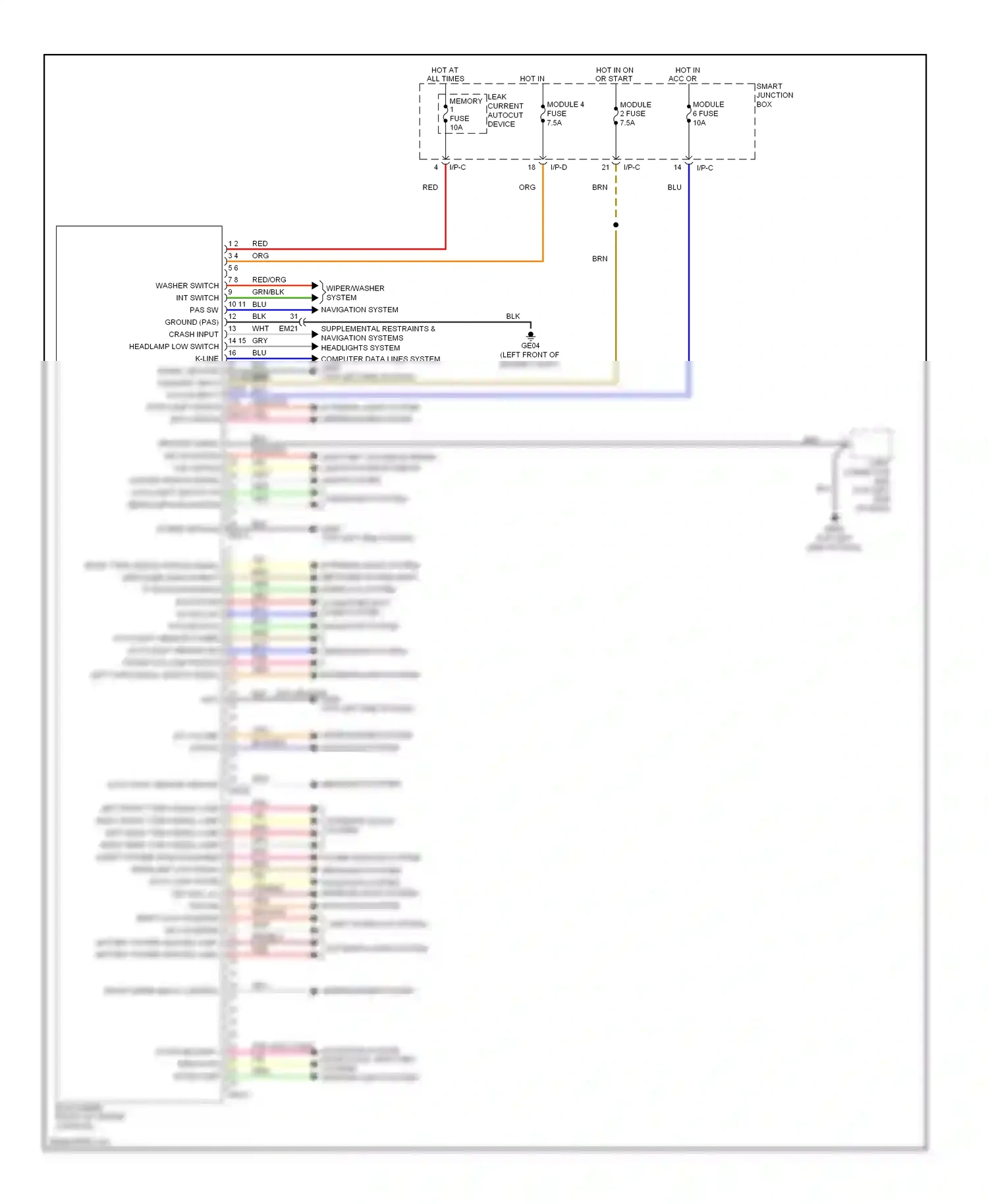 Wiring diagram red for Hyundai Genesis II (2013-2016) (115 of 179)