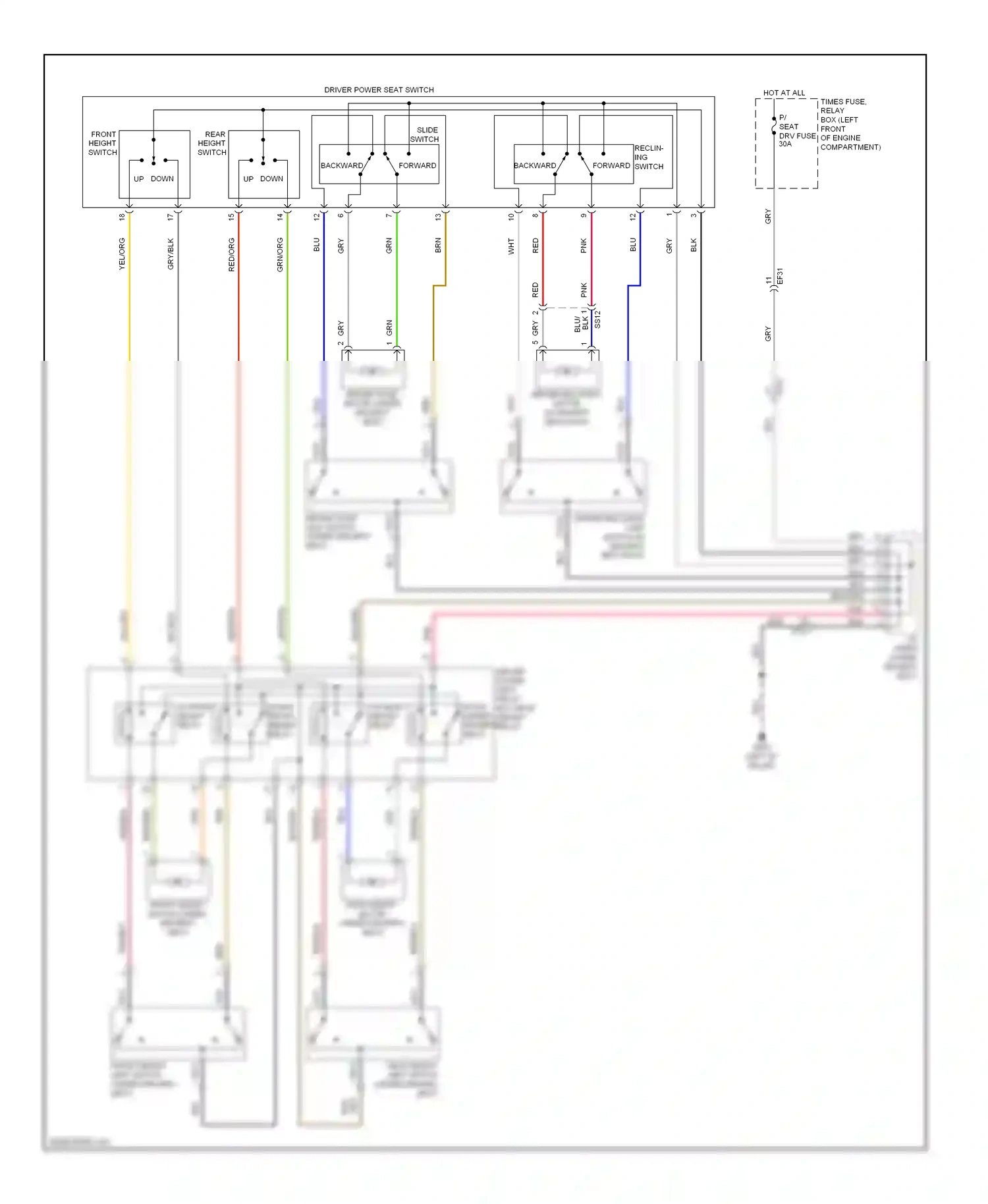 Wiring diagram red/org for Hyundai Genesis II (2013-2016) (22 of 52)