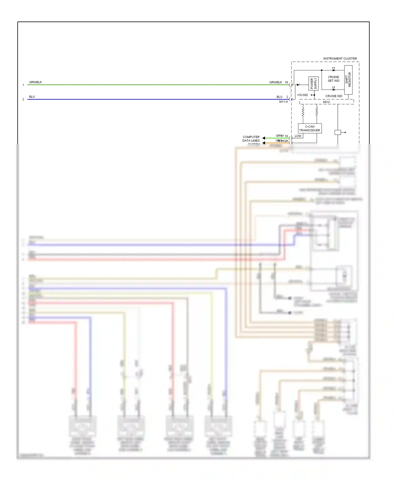 Wiring diagram throttle position sensor 6 4 3 for Hyundai Genesis II (2013-2016) (1 of 1)