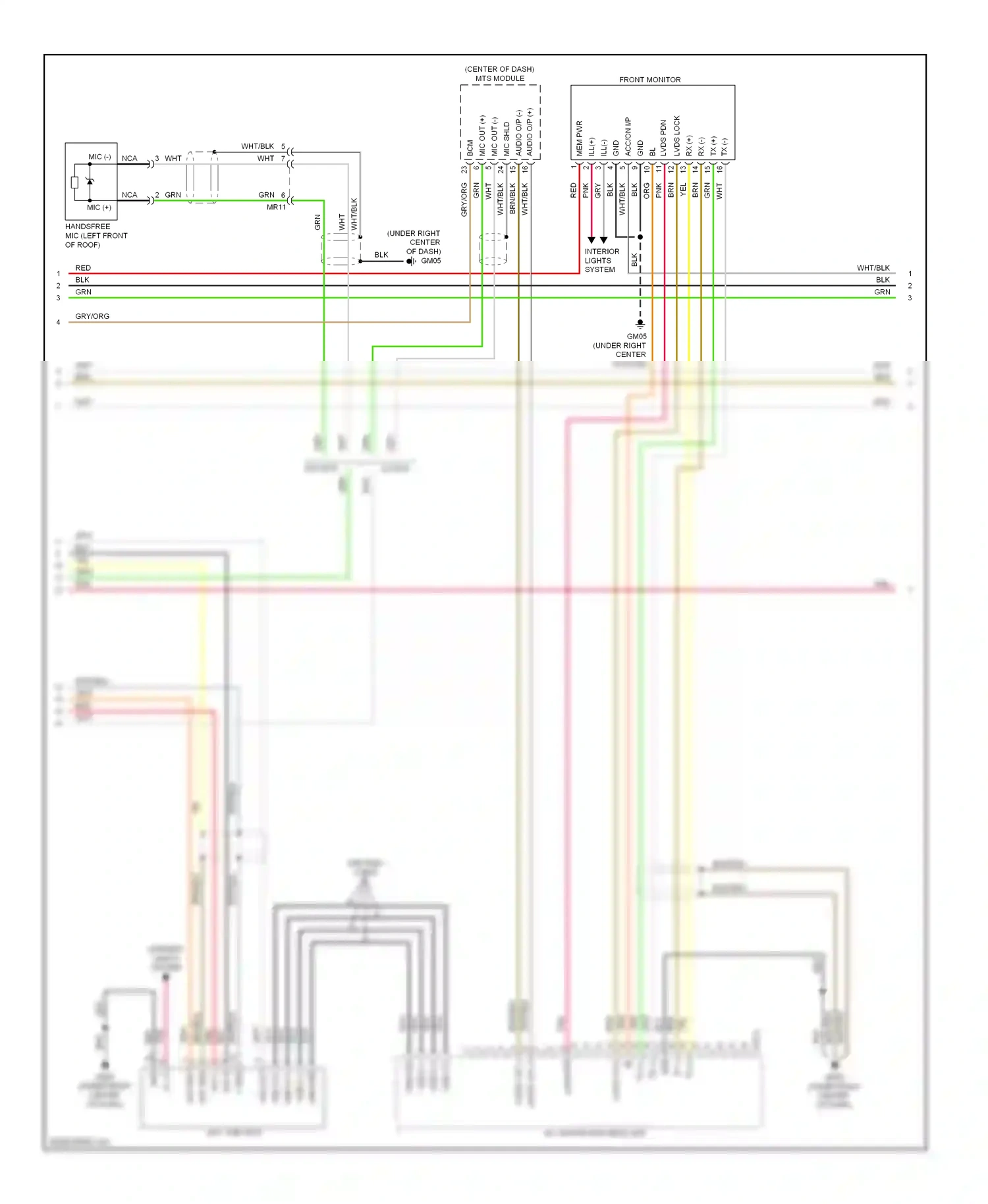 Wiring diagram w/ mts for Hyundai Genesis II (2013-2016) (2 of 4)