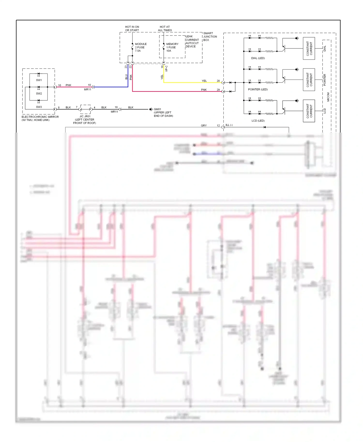 Wiring diagram w/o navigation for Hyundai Genesis II (2013-2016) (6 of 11)