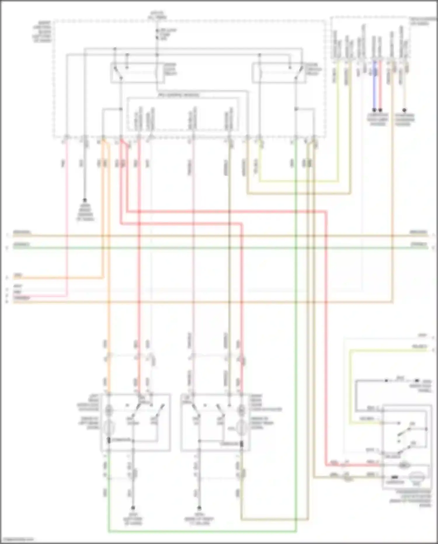 Grand Santa Fe Hyundai III facelift (2015-2018): Forced entry circuit (2 of 3)