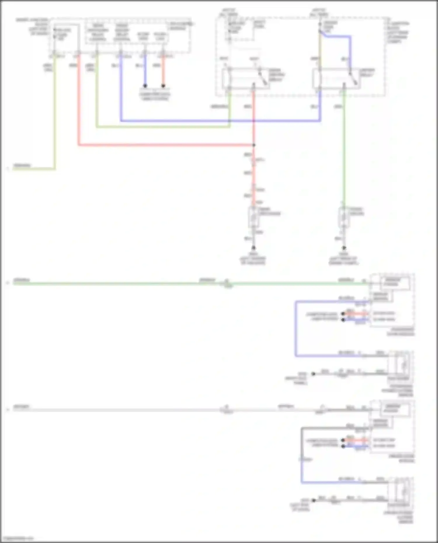 Grand Santa Fe Hyundai III facelift (2015-2018): Defoggers circuit, w/ auto defogger (2 of 2)