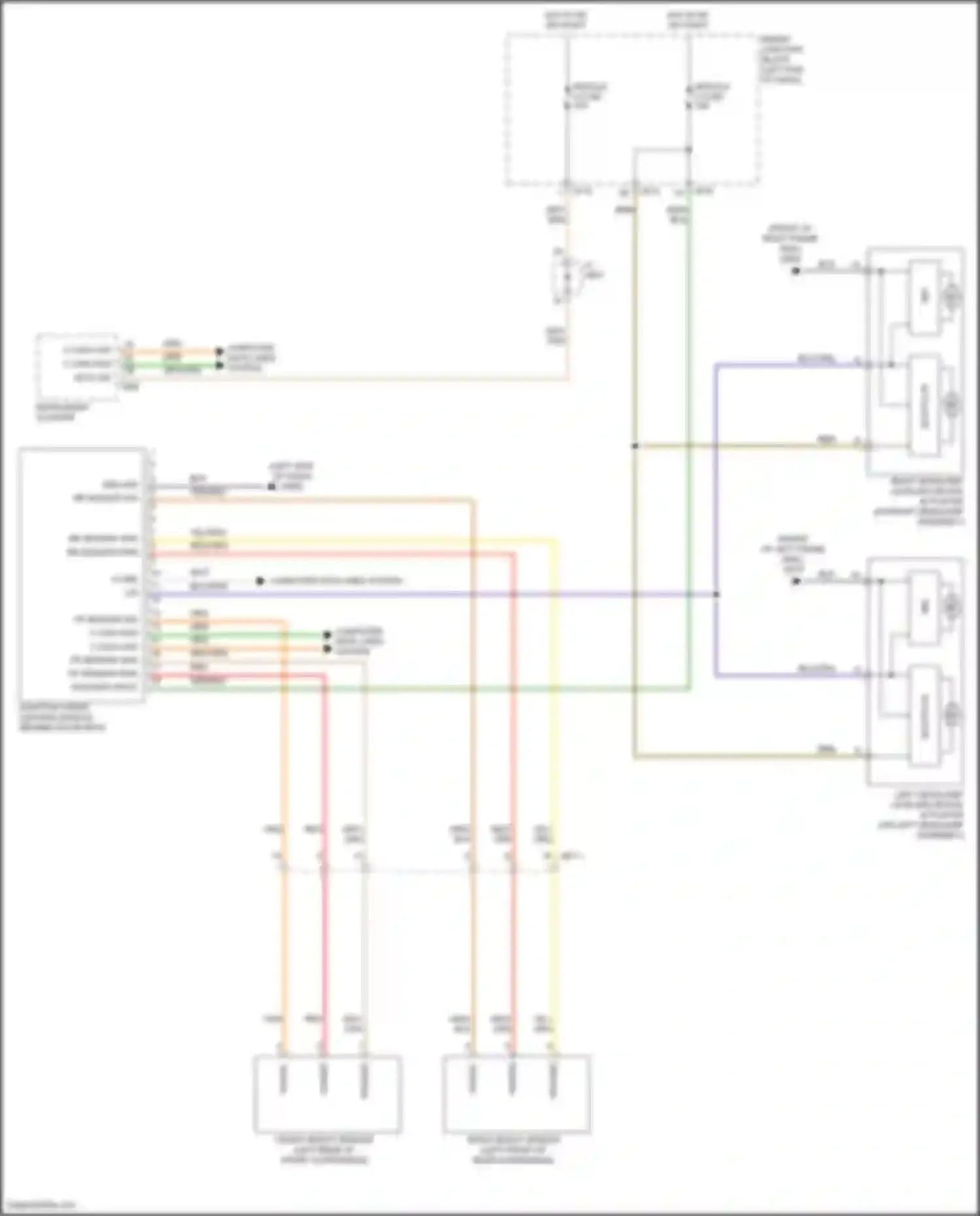 Grand Santa Fe Hyundai III facelift (2015-2018): Adaptive front lighting circuit