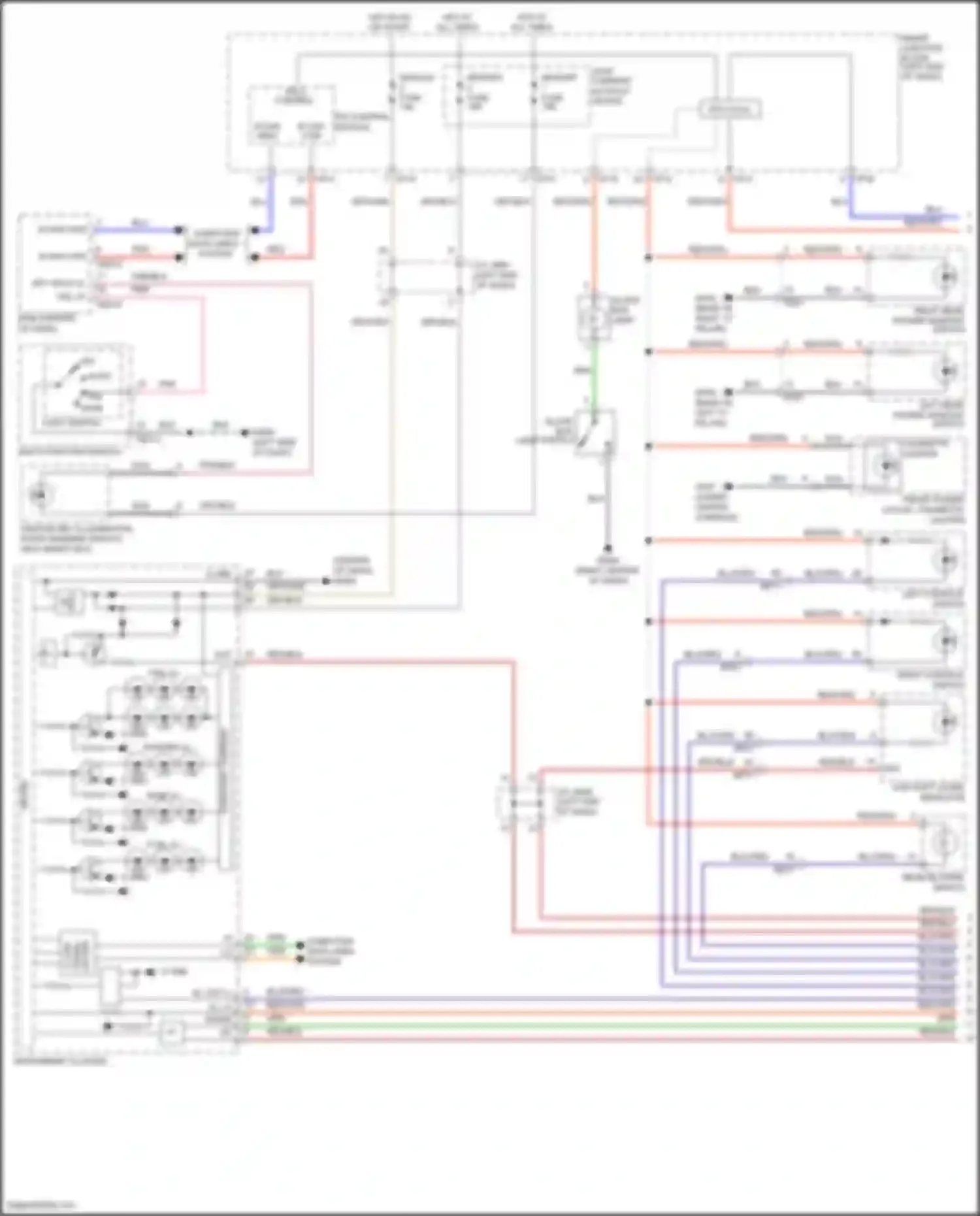 Grand Santa Fe Hyundai III facelift (2015-2018): Instrument illumination circuit (1 of 2)