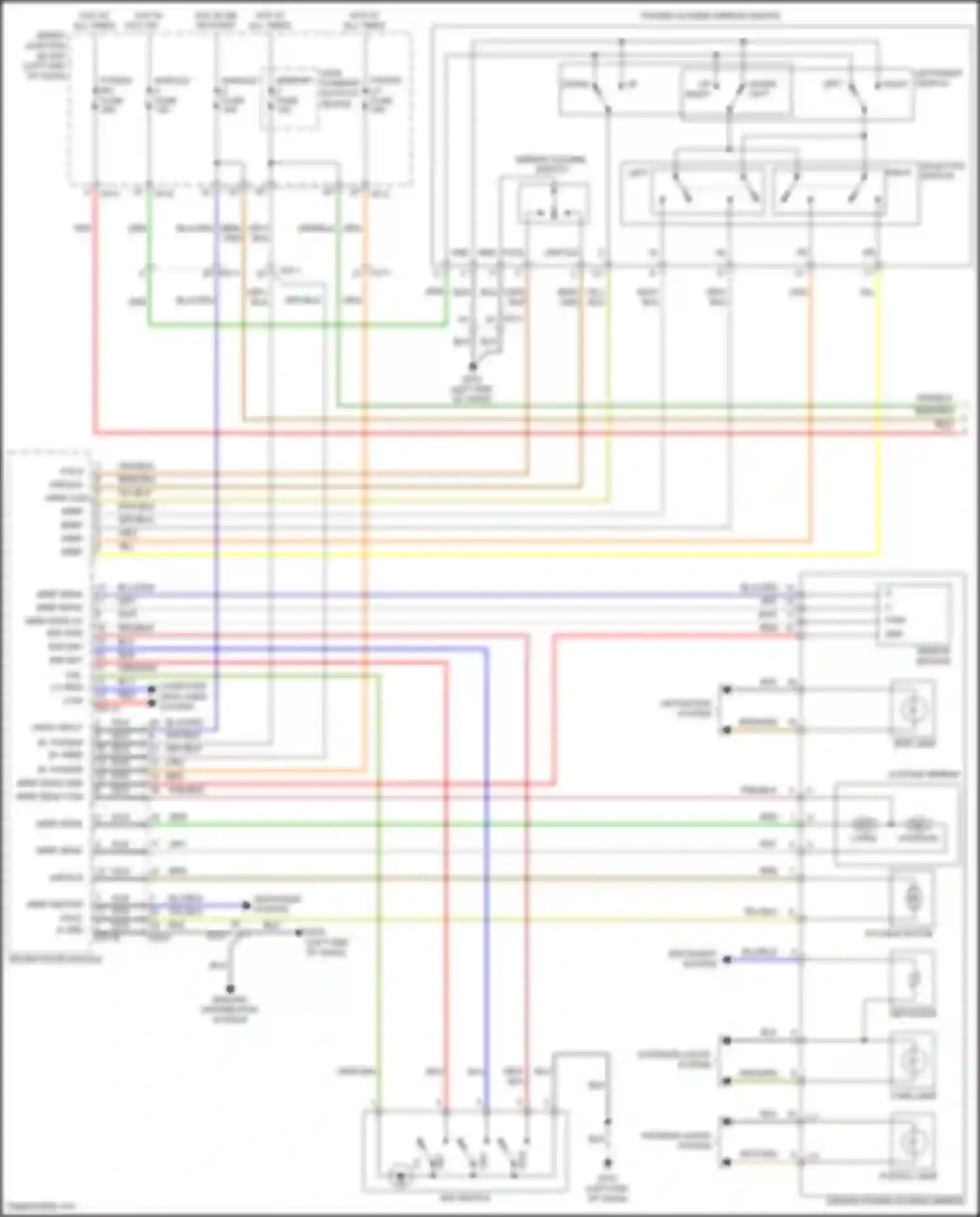 Grand Santa Fe Hyundai III facelift (2015-2018): Driver"s memory seat circuit (1 of 2)